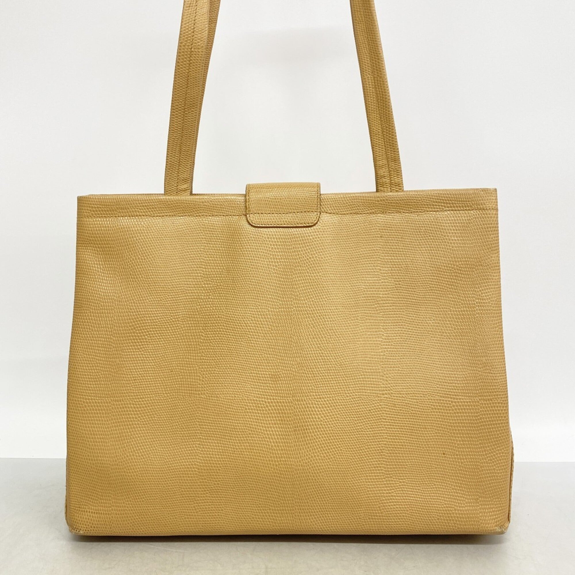Salvatore Ferragamo Beige Leather Tote Bag (Pre-Owned)
