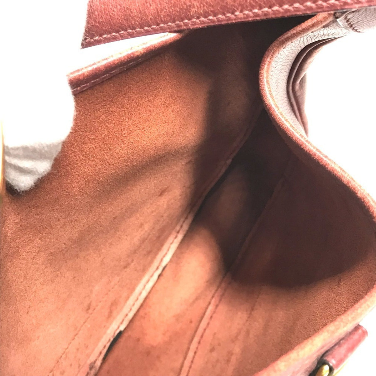 Hermes Trim Brown Leather Shoulder Bag Tote Bag (Pre-Owned)