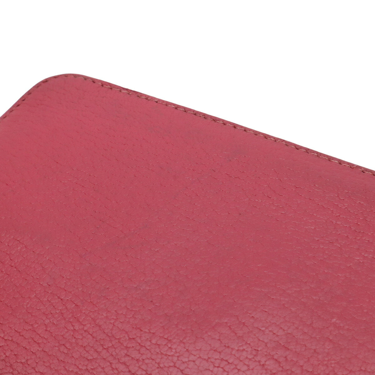 Hermes Fuchsia Chevre Leather Long Wallet (Bi-Fold) (Pre-Owned)