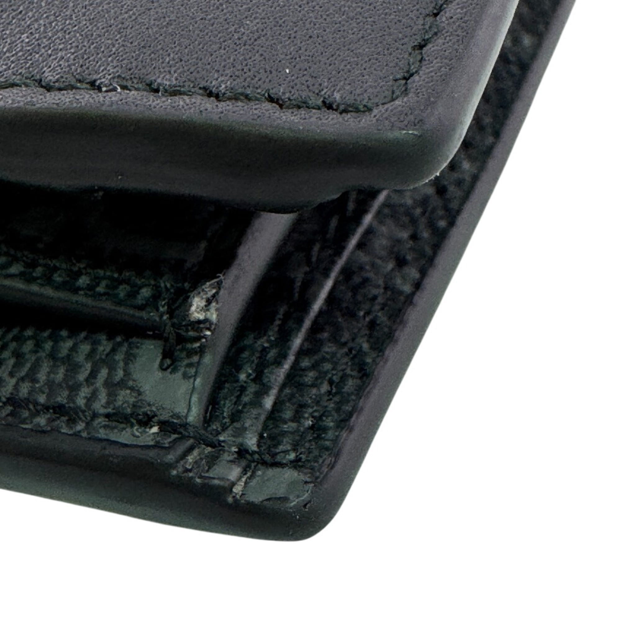 Gucci Black Gray Leather Pvc Wallet (Bi-Fold) (Pre-Owned)