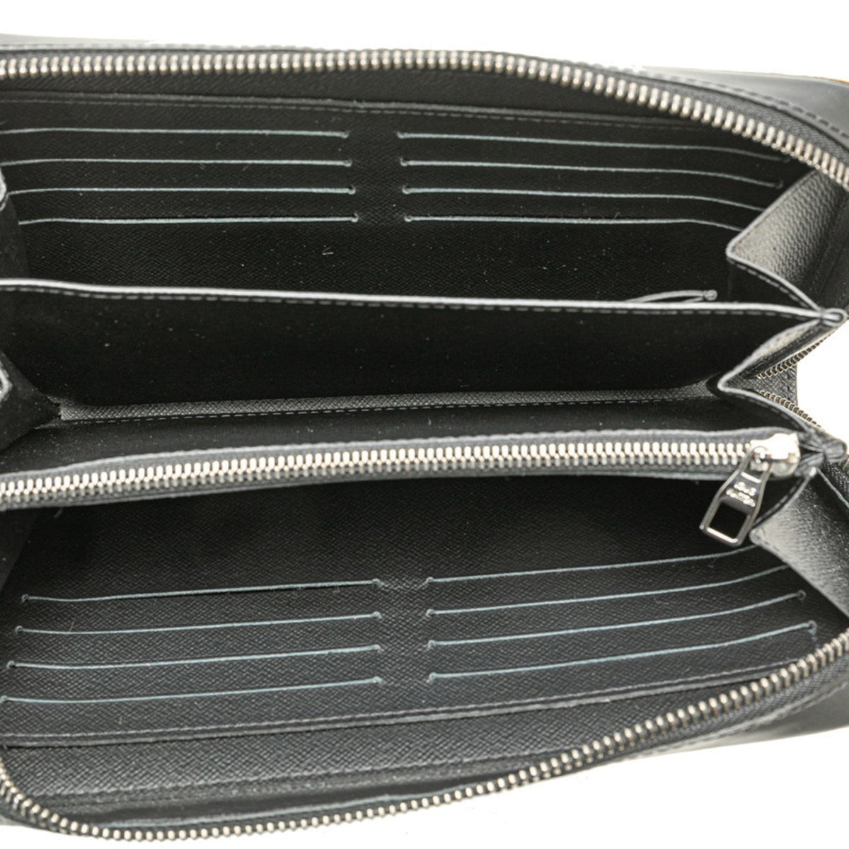 Louis Vuitton Black Pvc Leather Long Wallet (Bi-Fold) (Pre-Owned)