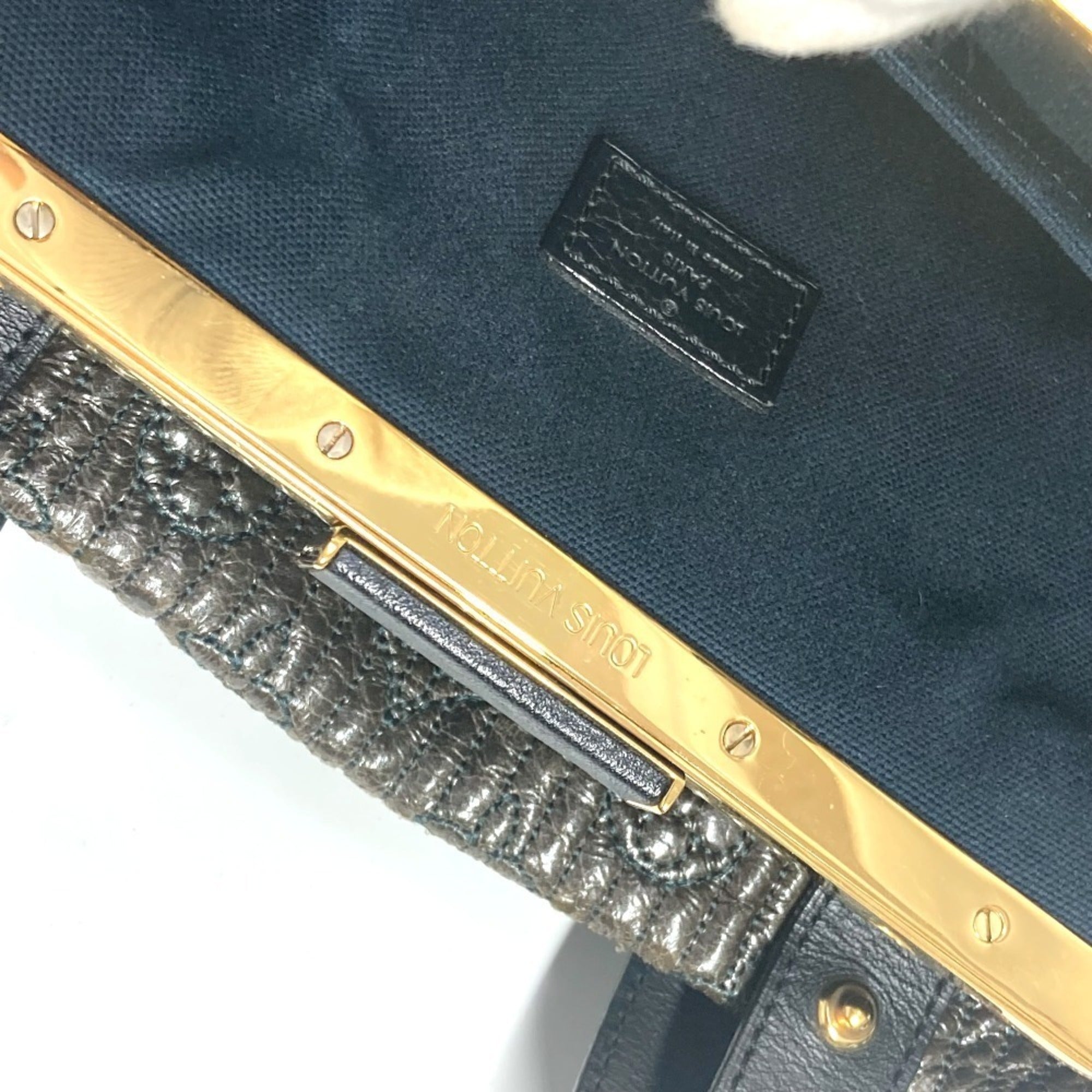 Louis Vuitton Black Noir Handbag Shoulder Bag Tote Bag (Pre-Owned)