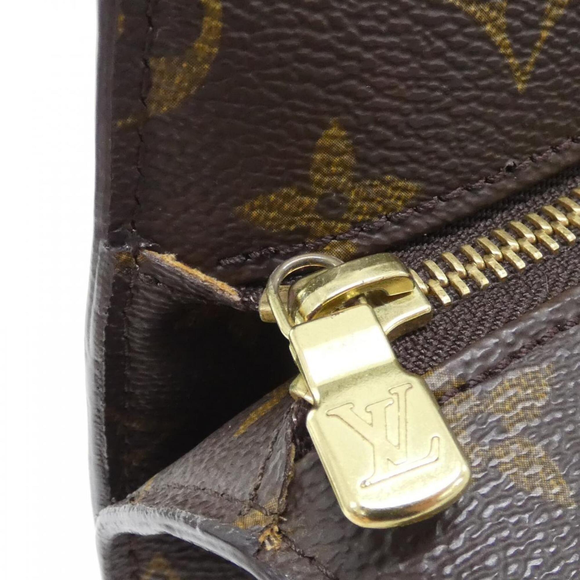 Louis Vuitton Brown Coated Canvas Handbag (Pre-Owned)