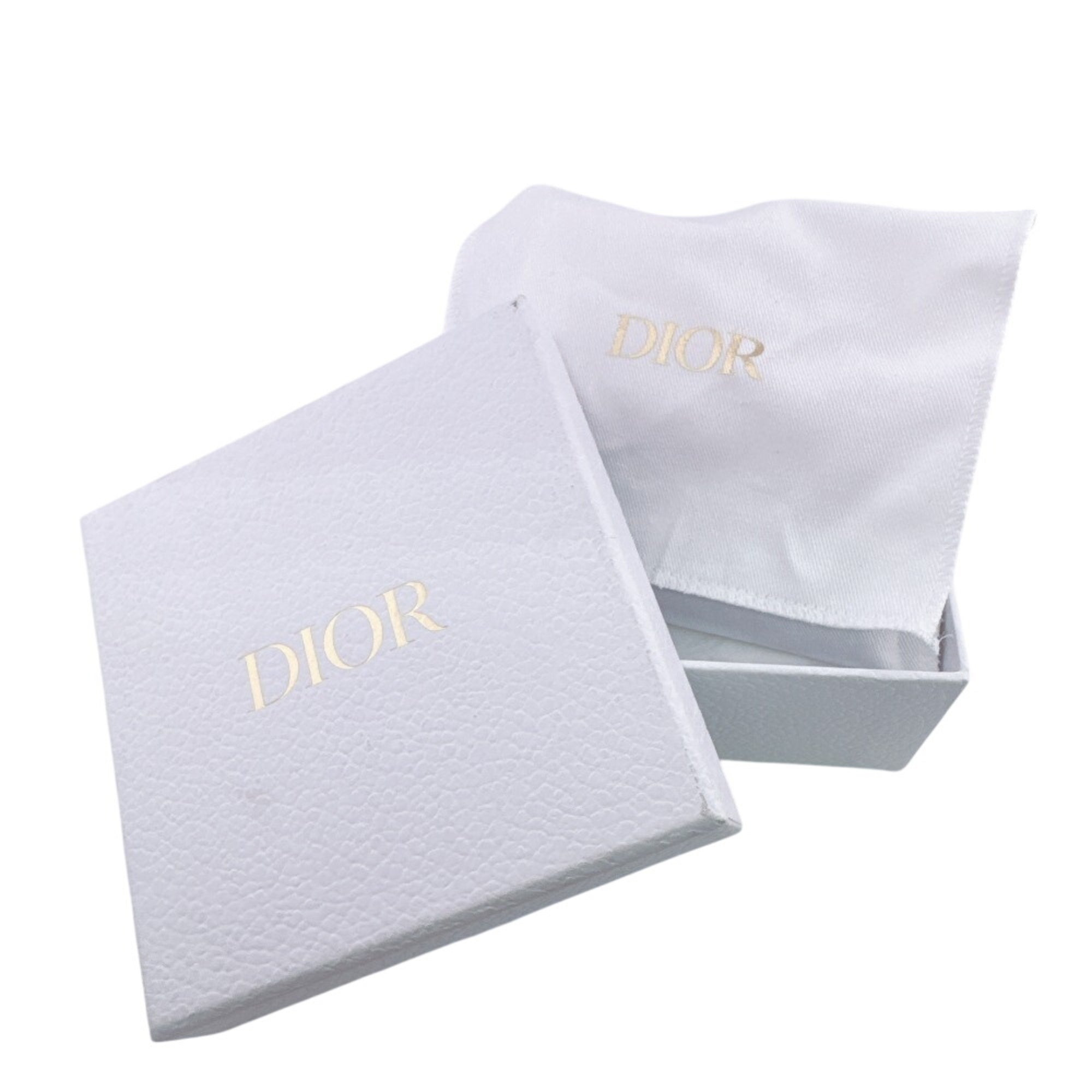 Christian Dior Gray Leather Wallet (Tri-Fold) (Pre-Owned)