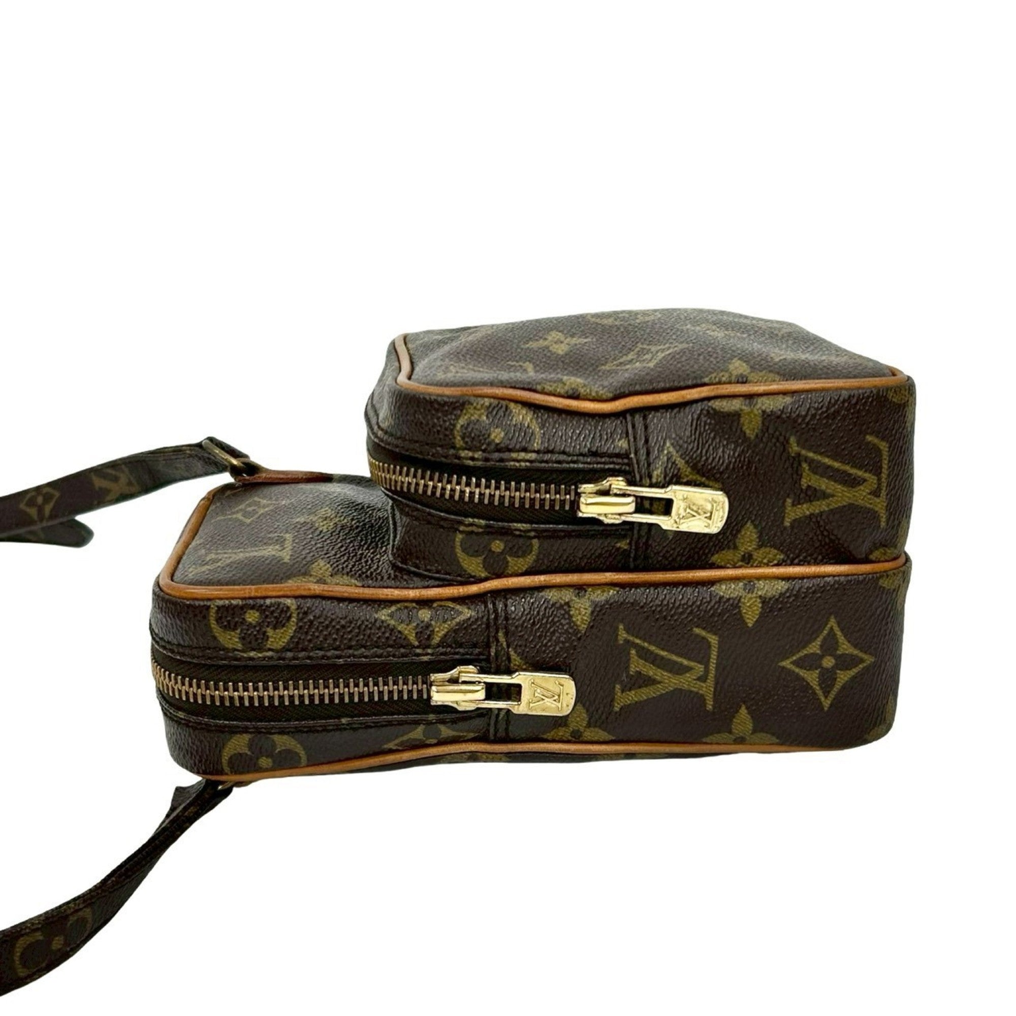 Louis Vuitton Brown Leather Pvc Pochette Shoulder Bag (Pre-Owned)