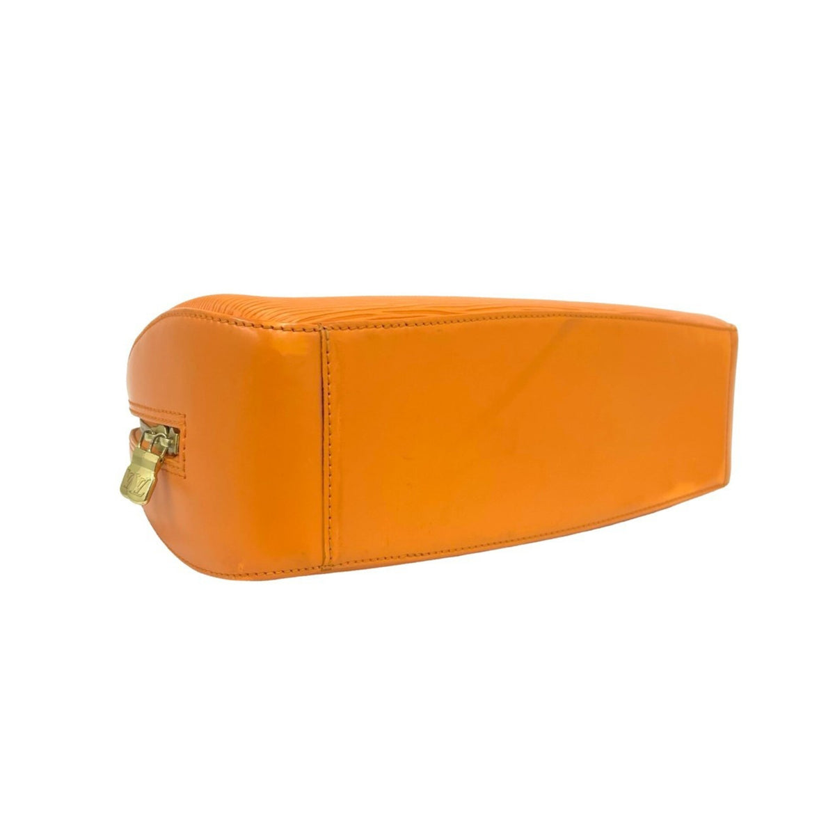 Louis Vuitton Orange Leather Boston Bag Handbag (Pre-Owned)