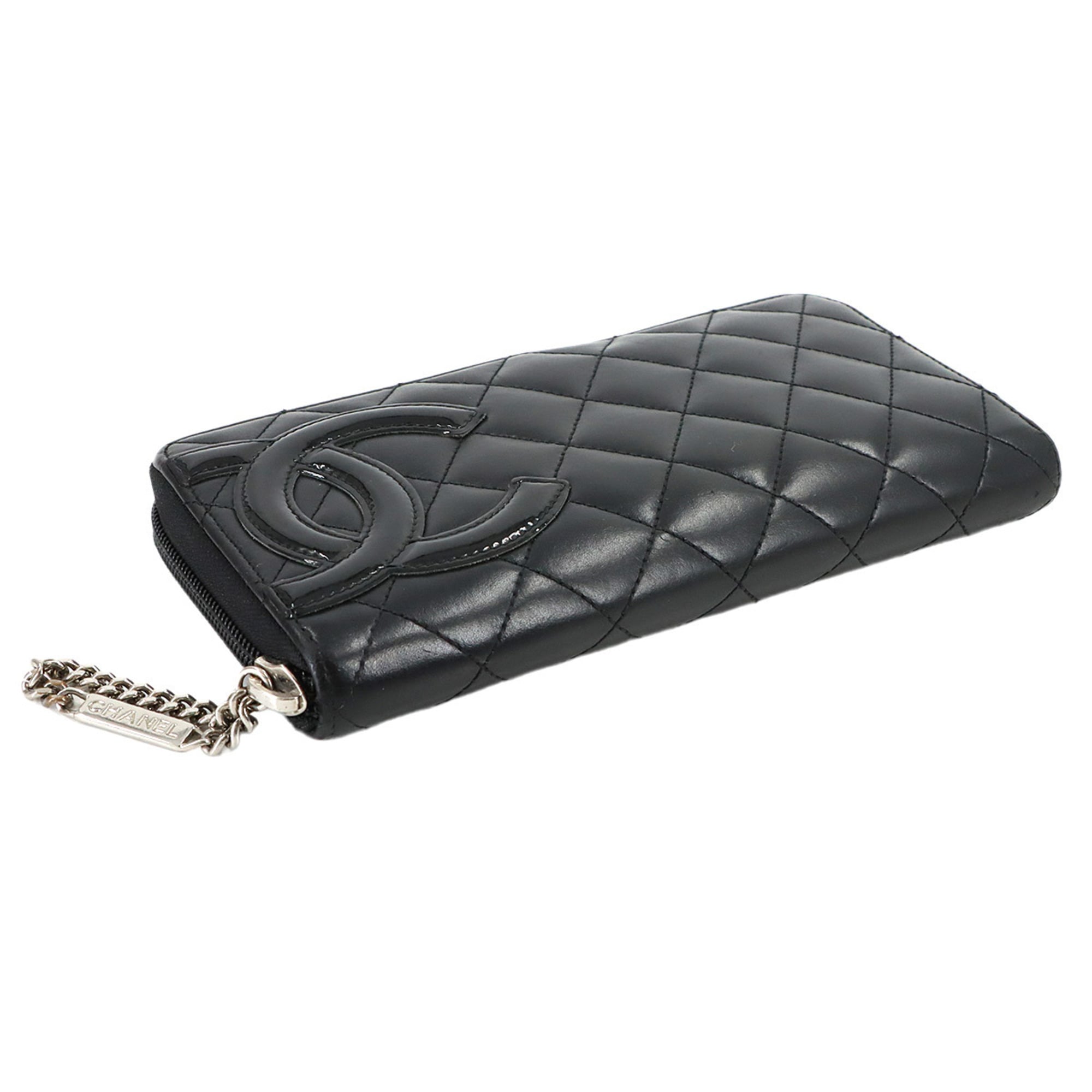 Chanel Black Cambon Ligne Long Wallet (Bi-Fold) (Pre-Owned)