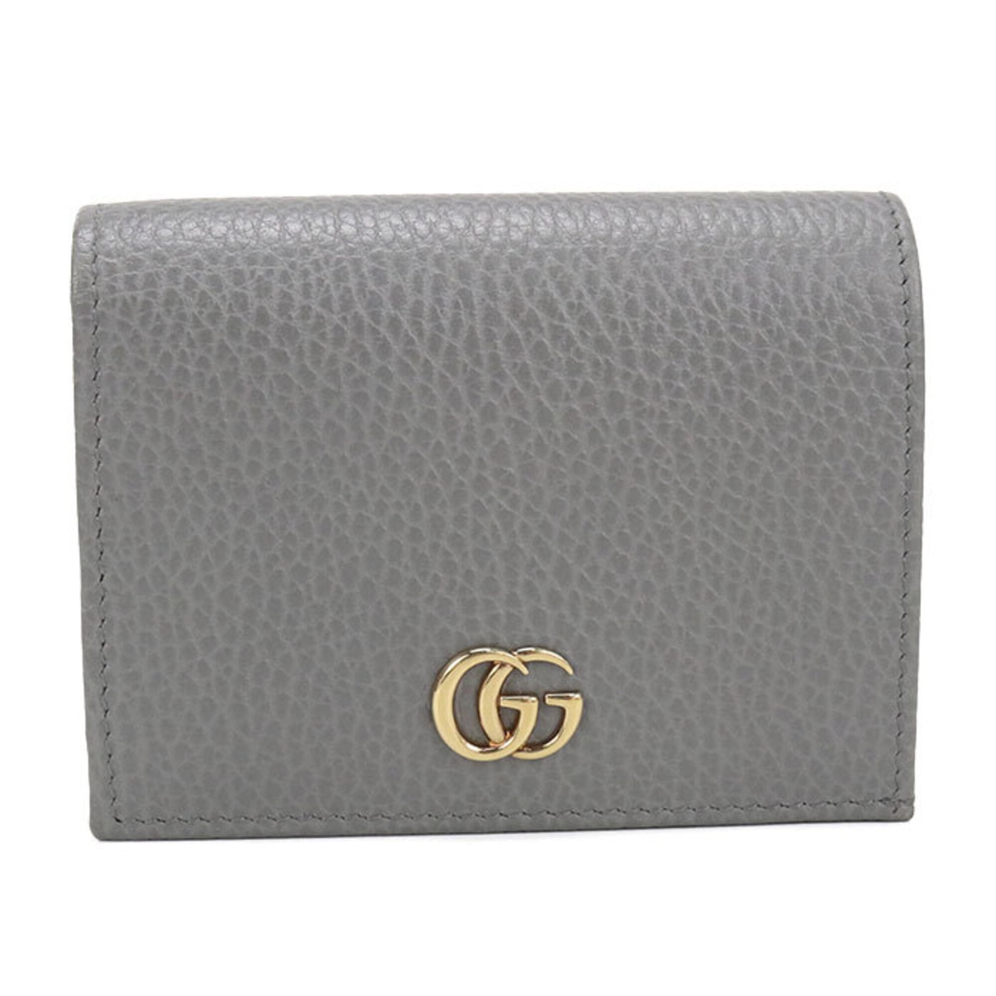 Gucci Gray Leather Wallet (Bi-Fold) (Pre-Owned)
