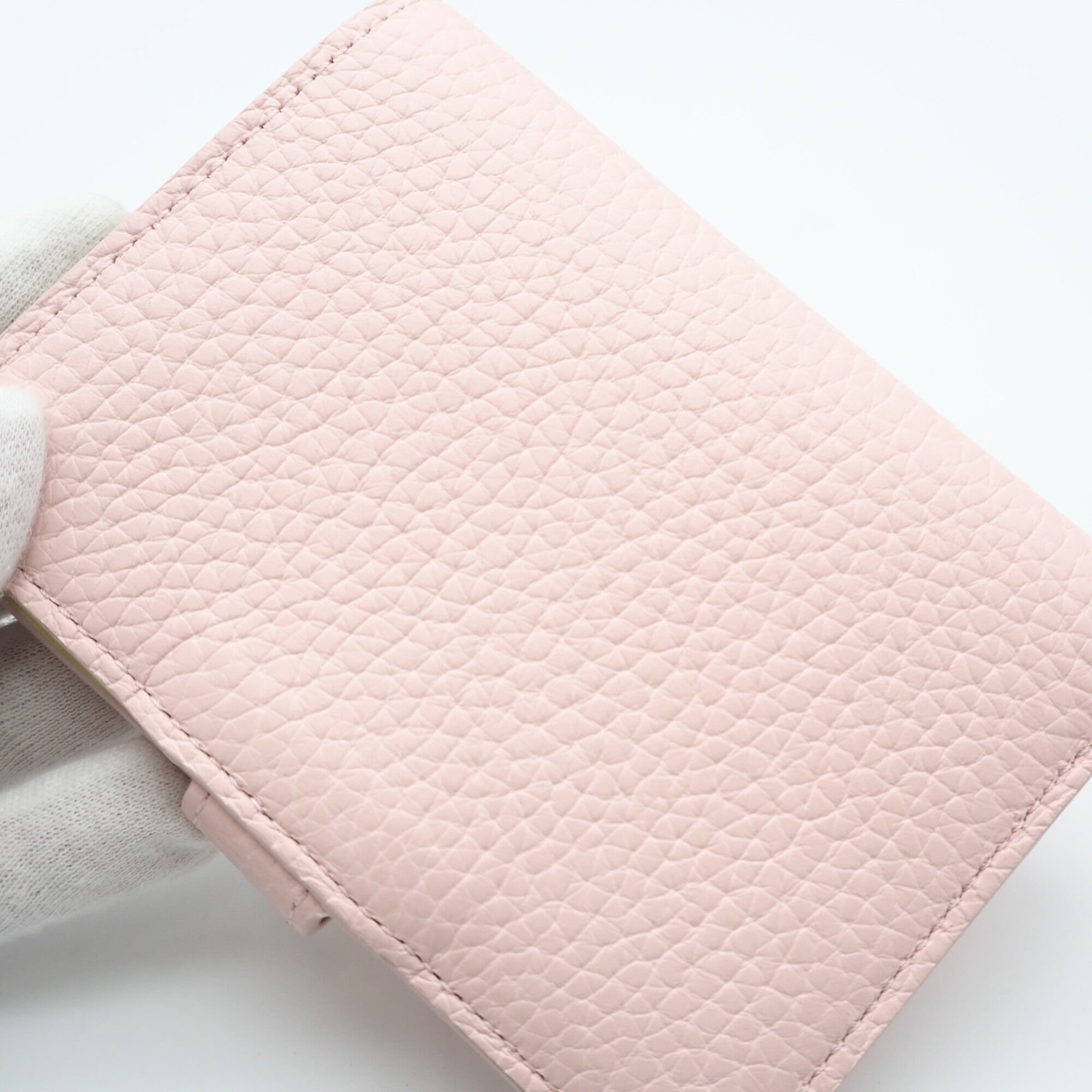 Louis Vuitton Taurillon Pink Yellow Leather Wallet (Bi-Fold) (Pre-Owned)