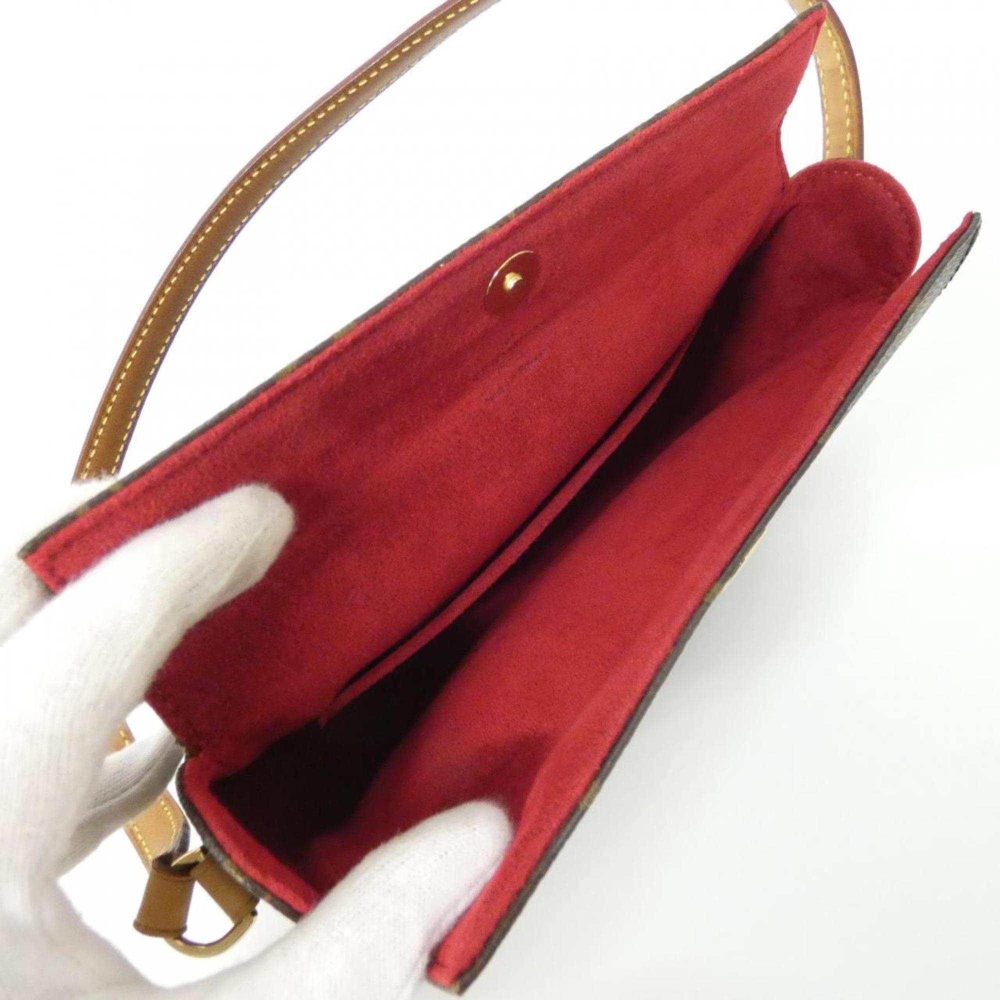 Louis Vuitton Monogram Marron Coated Canvas Handbag (Pre-Owned)