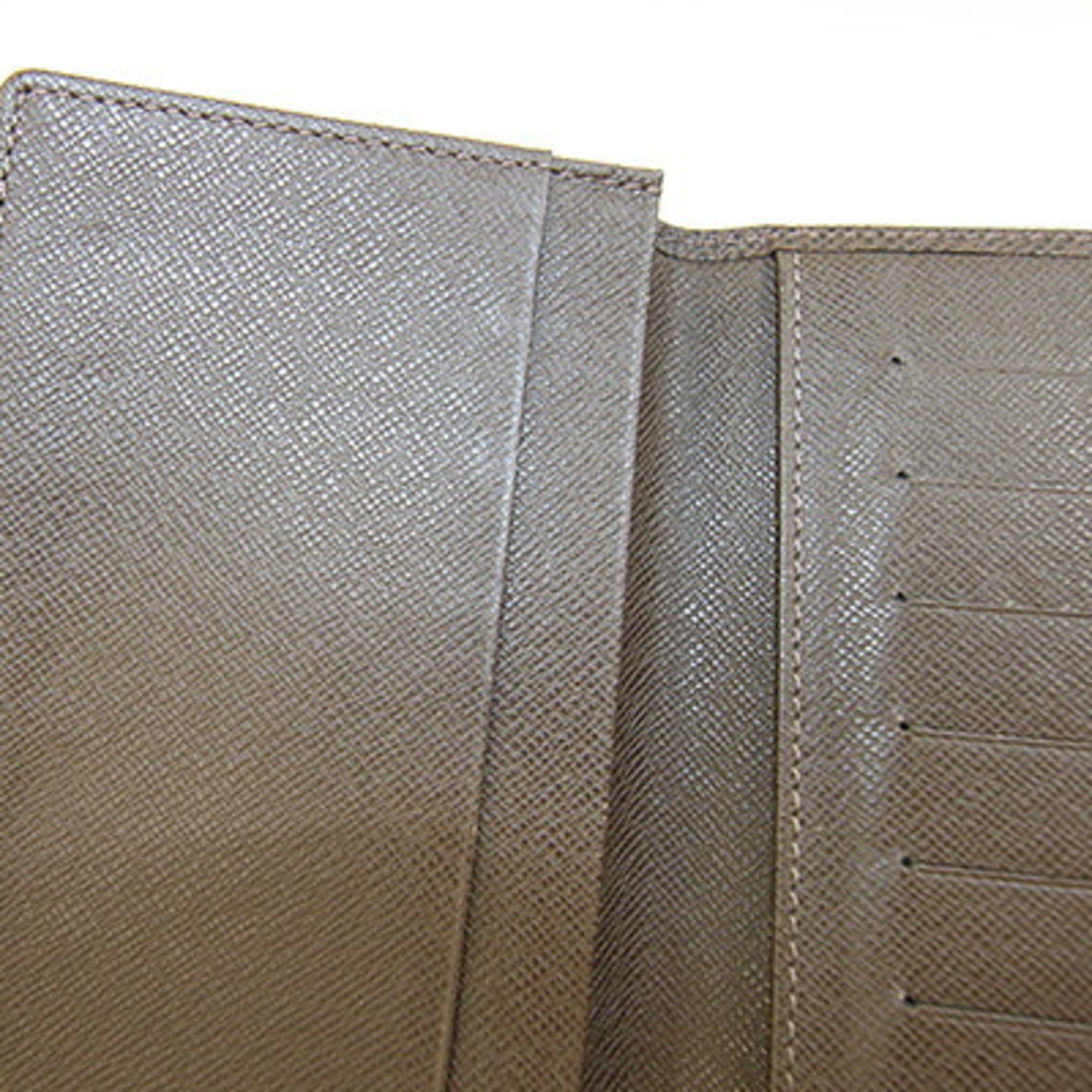 Louis Vuitton Grizzly Taiga Leather Long Bill Wallet (Bi-Fold) (Pre-Owned)