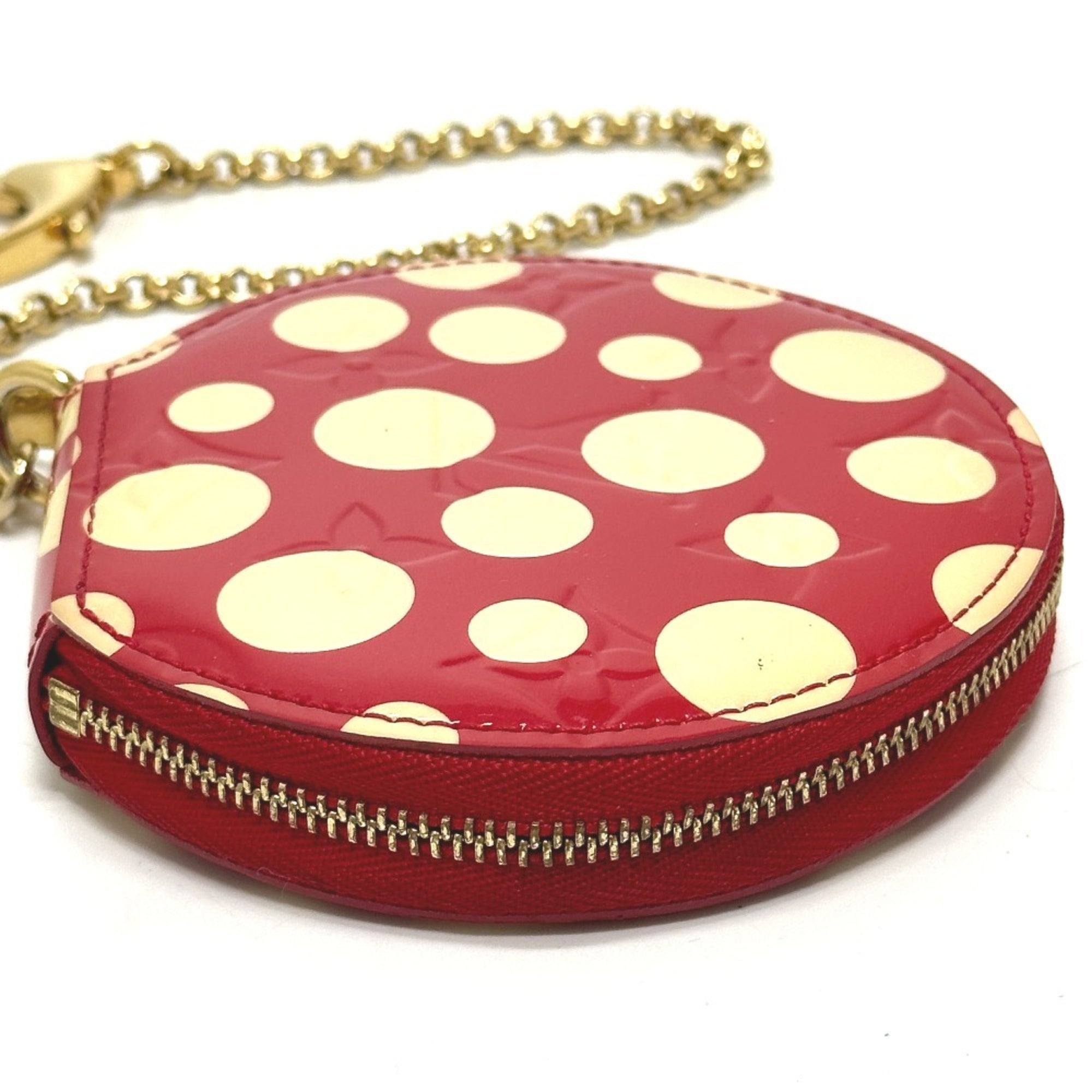 Louis Vuitton Monogram Vernis Red Color White Monogram Vernis Coin Purse/Coin Case (Pre-Owned)