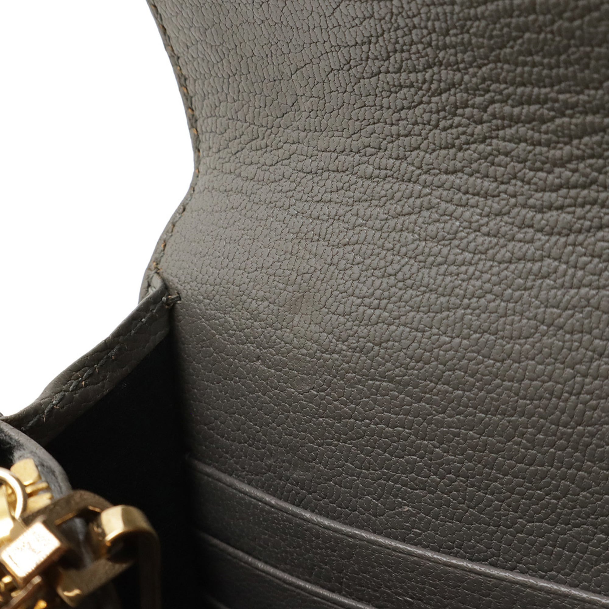Balenciaga Gray Leather Pochette Shoulder Bag (Pre-Owned)