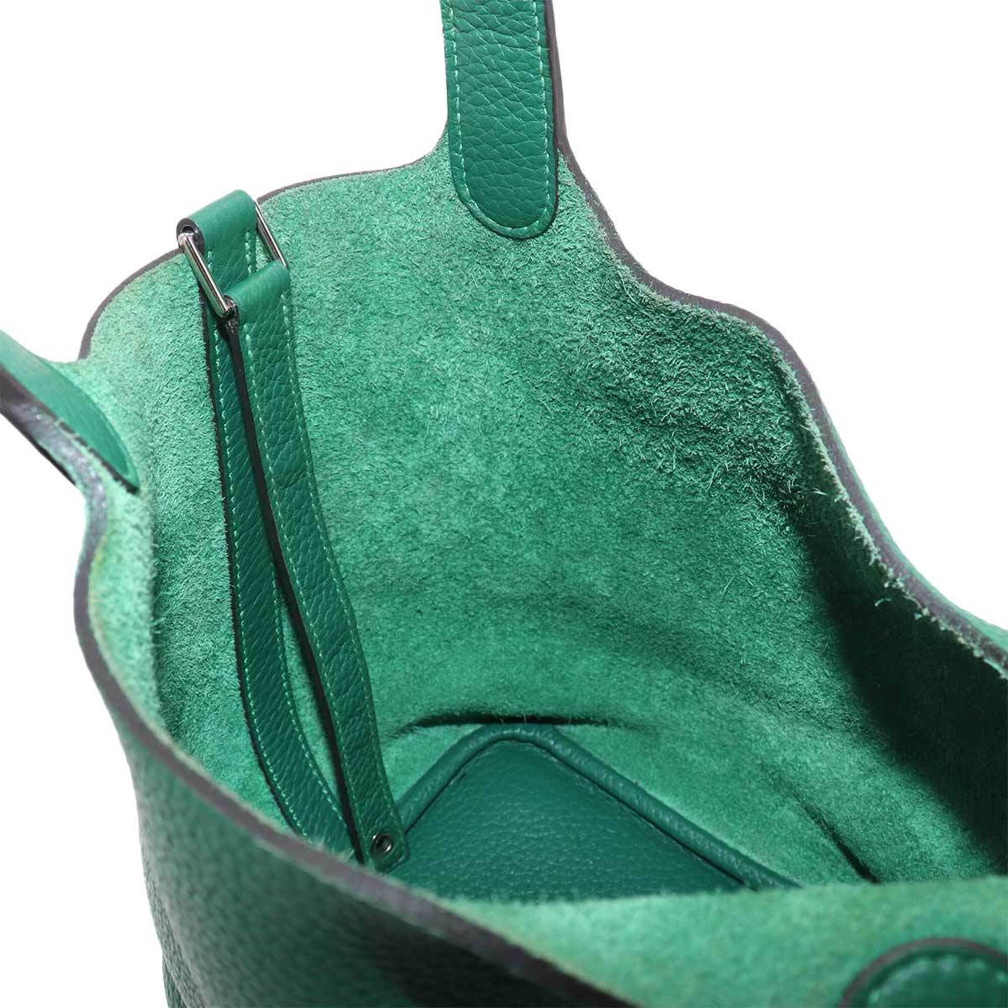 Piko Green Leather Handbag (Pre-Owned)