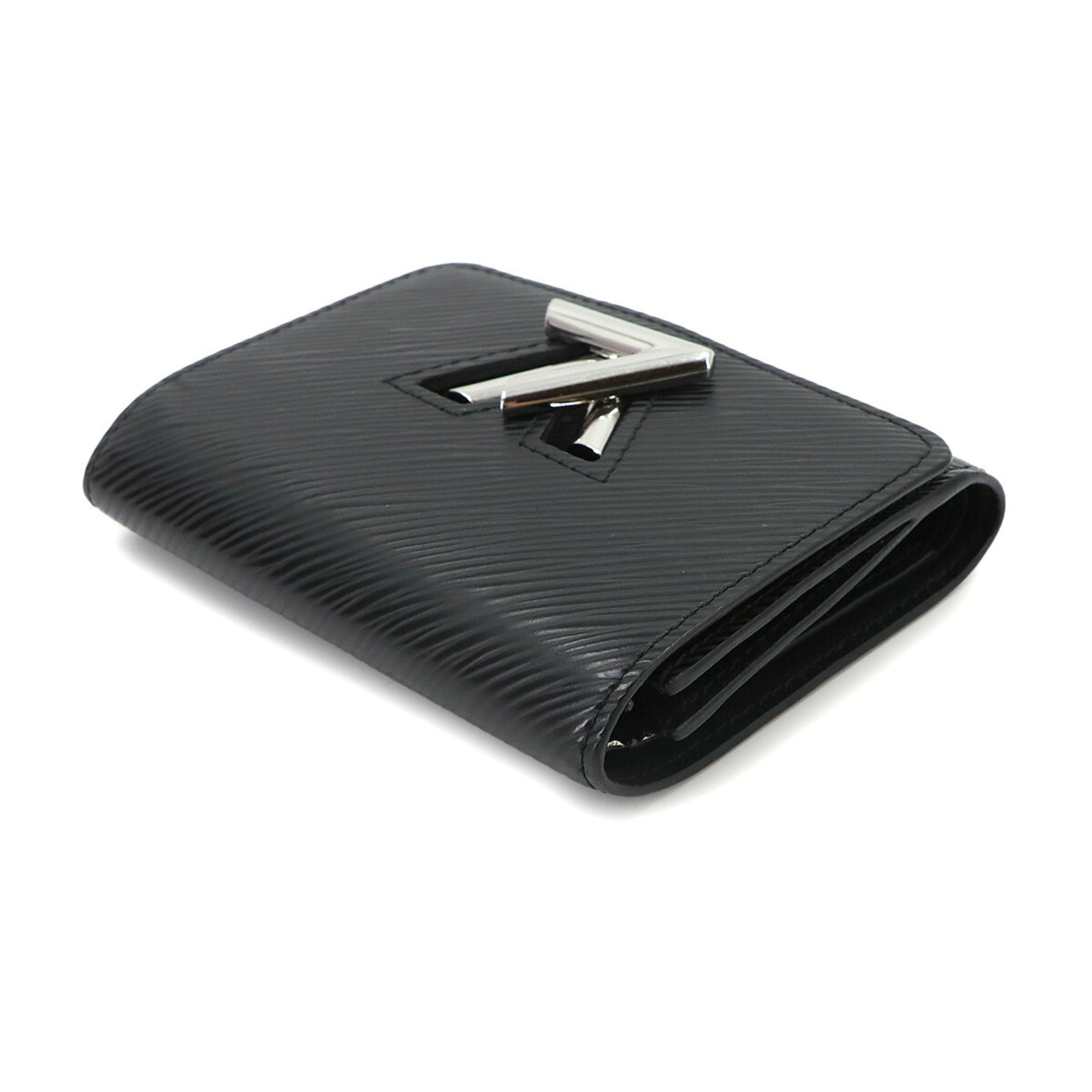 Louis Vuitton Noir Epi Leather Wallet (Tri-Fold) (Pre-Owned)