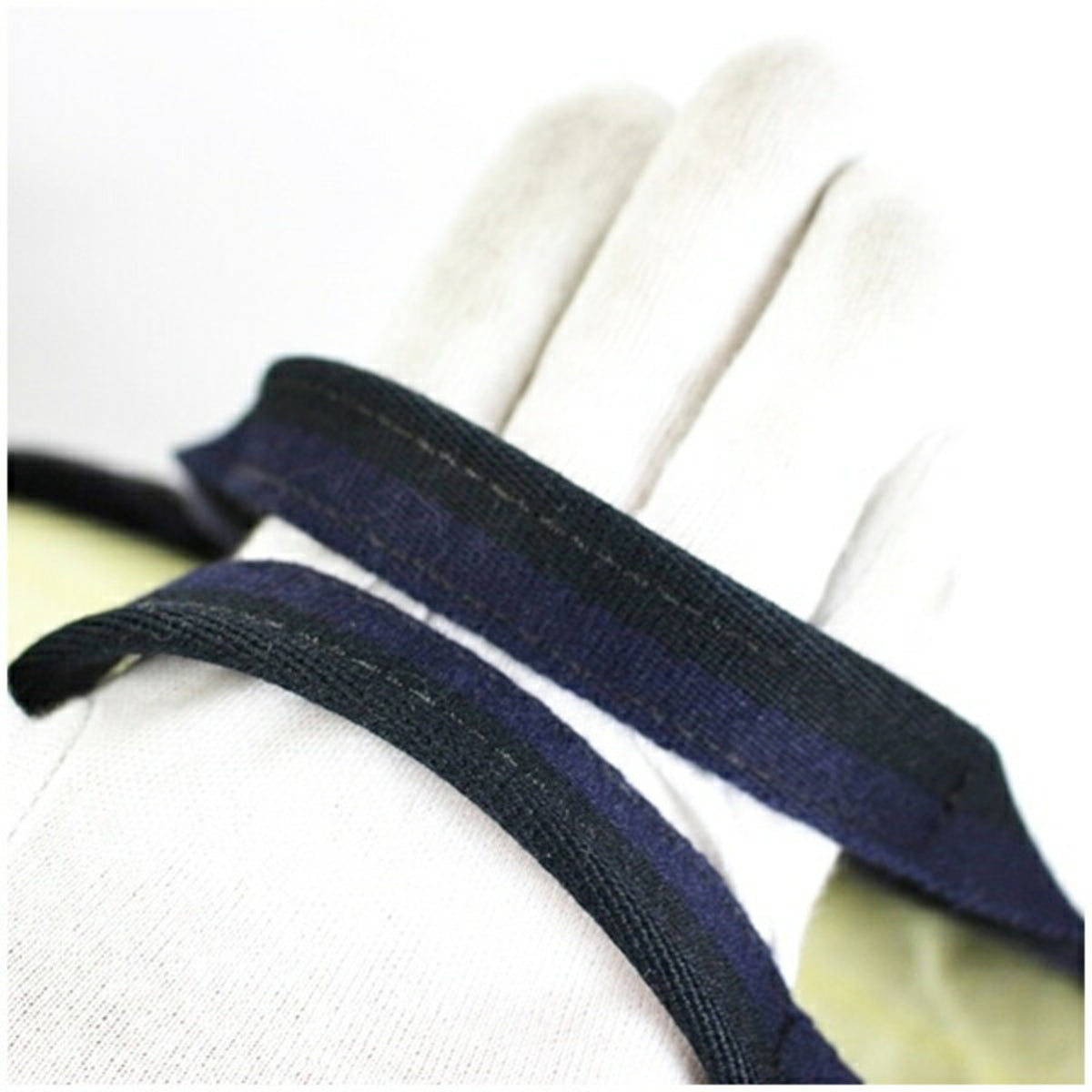 Hermes Black Navy Canvas Tote Bag (Pre-Owned)