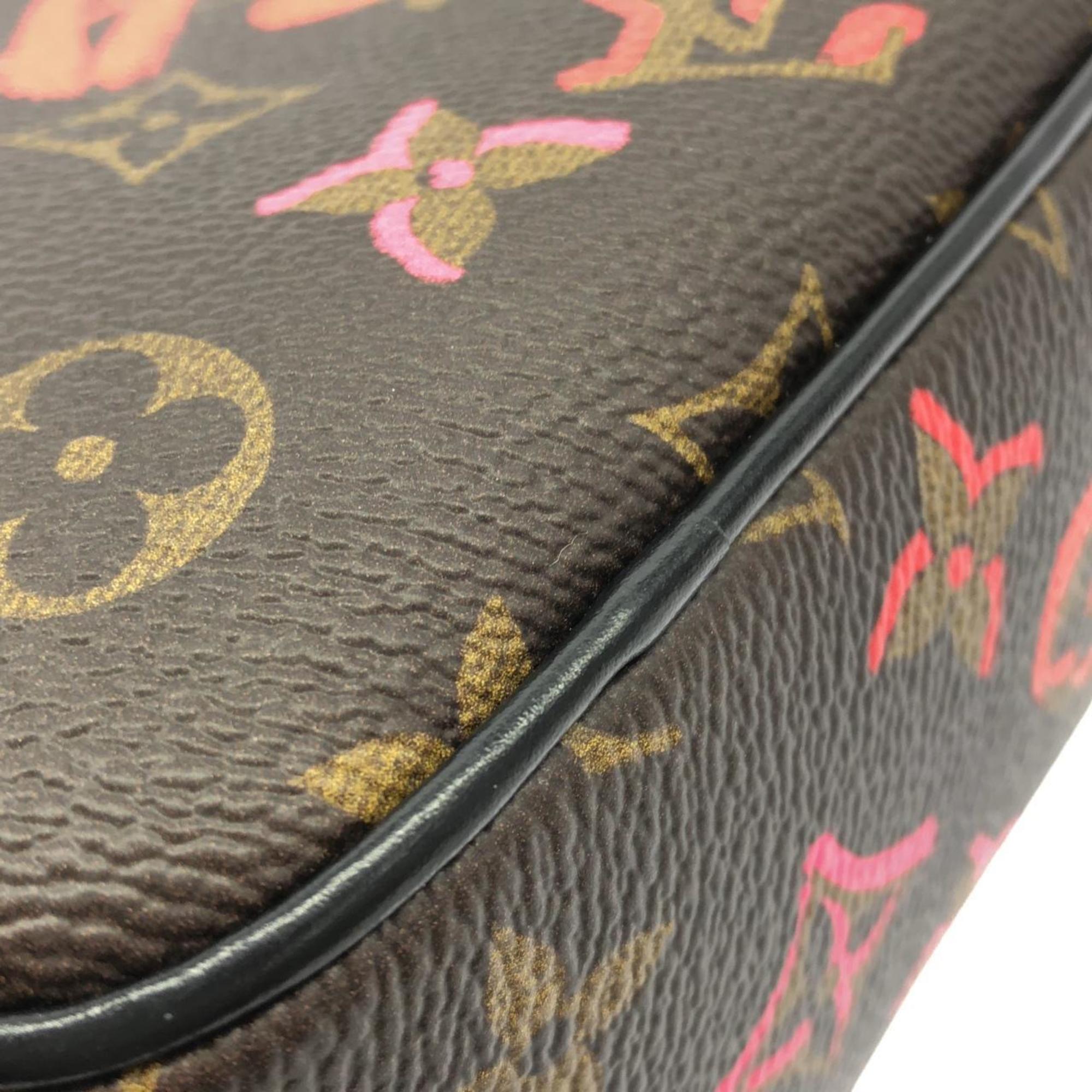 Louis Vuitton Brown Coated Canvas Shoulder Bag (Pre-Owned)