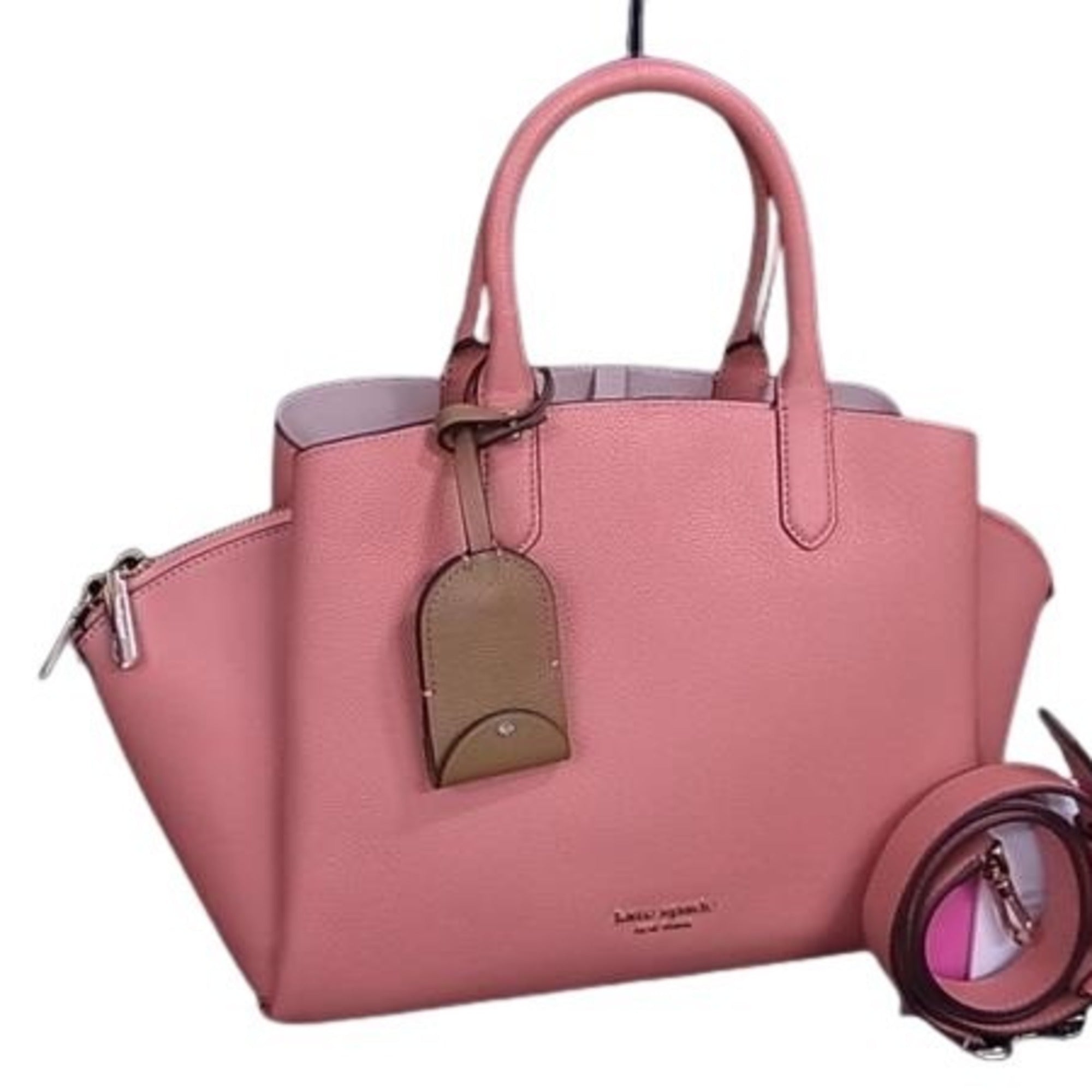 Kate Spade Pink Leather Handbag Shoulder Bag Tote Bag (Pre-Owned)