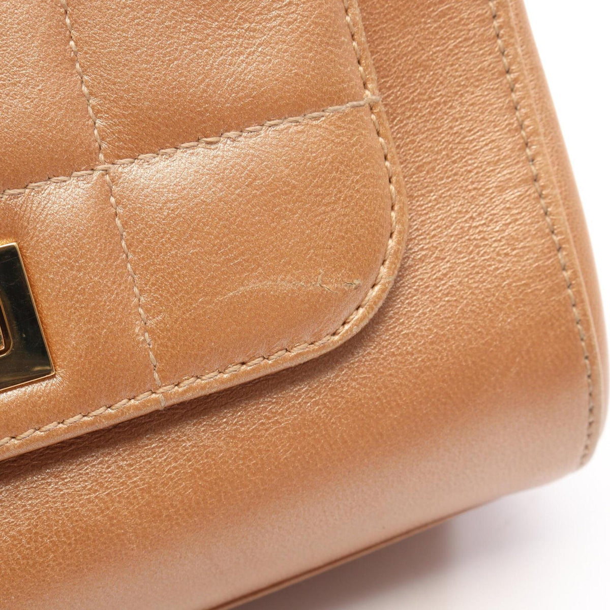 Chanel Pink Leather Handbag Shoulder Bag (Pre-Owned)