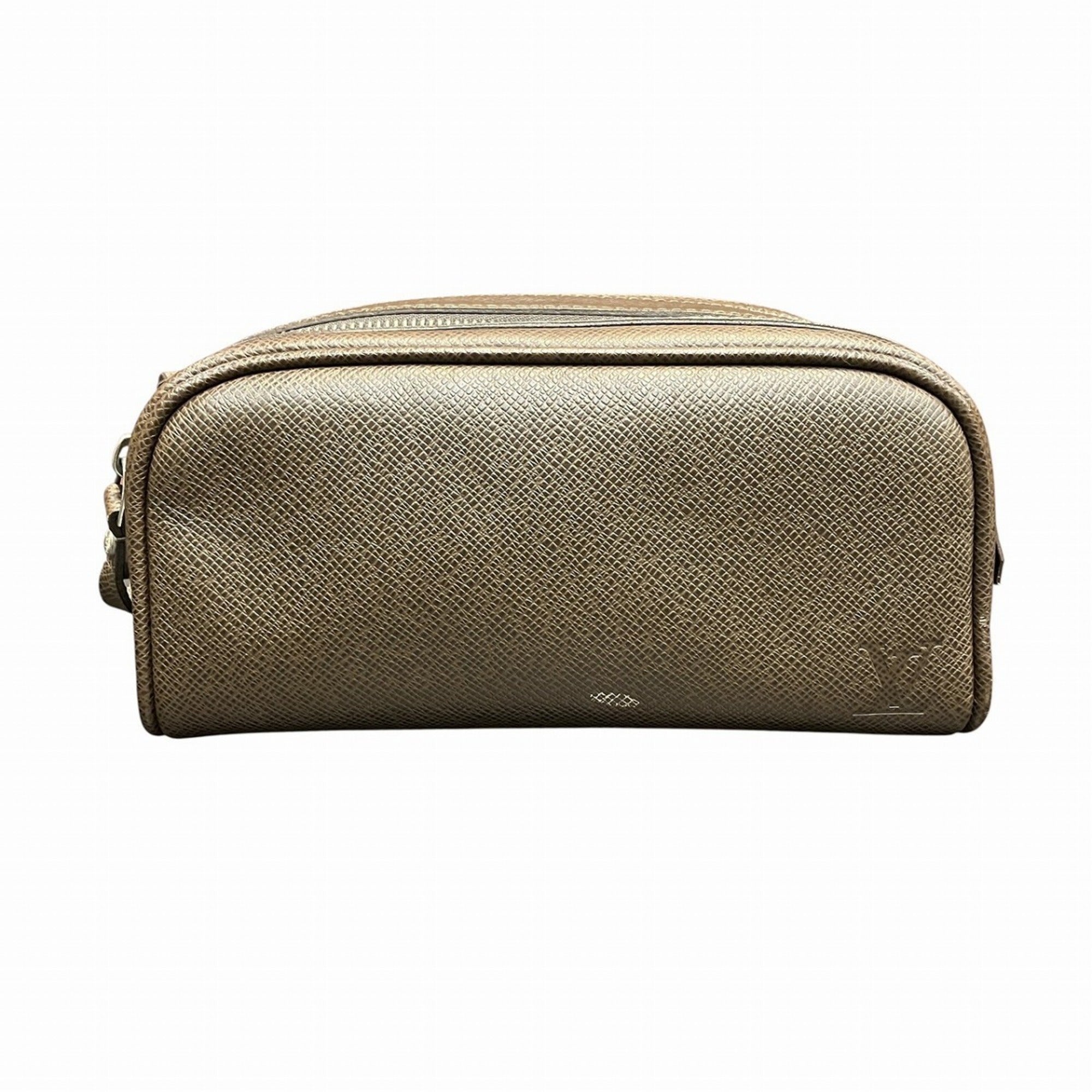Louis Vuitton Brown Leather Clutch Bag (Pre-Owned)