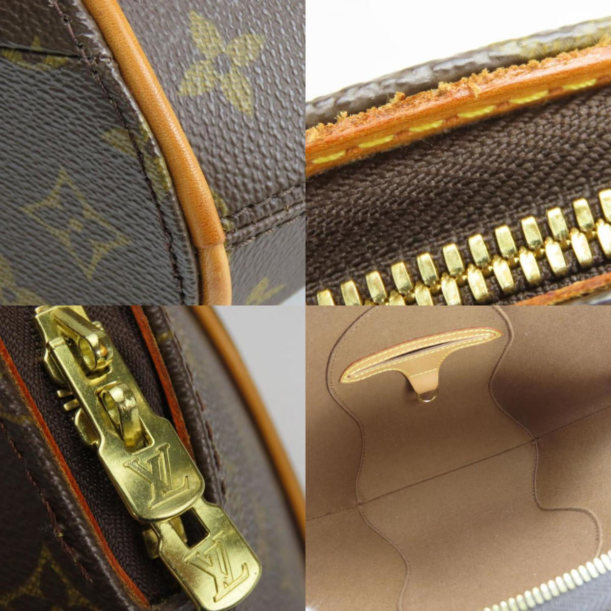 Louis Vuitton Brown Monogram Leather Handbag (Pre-Owned)