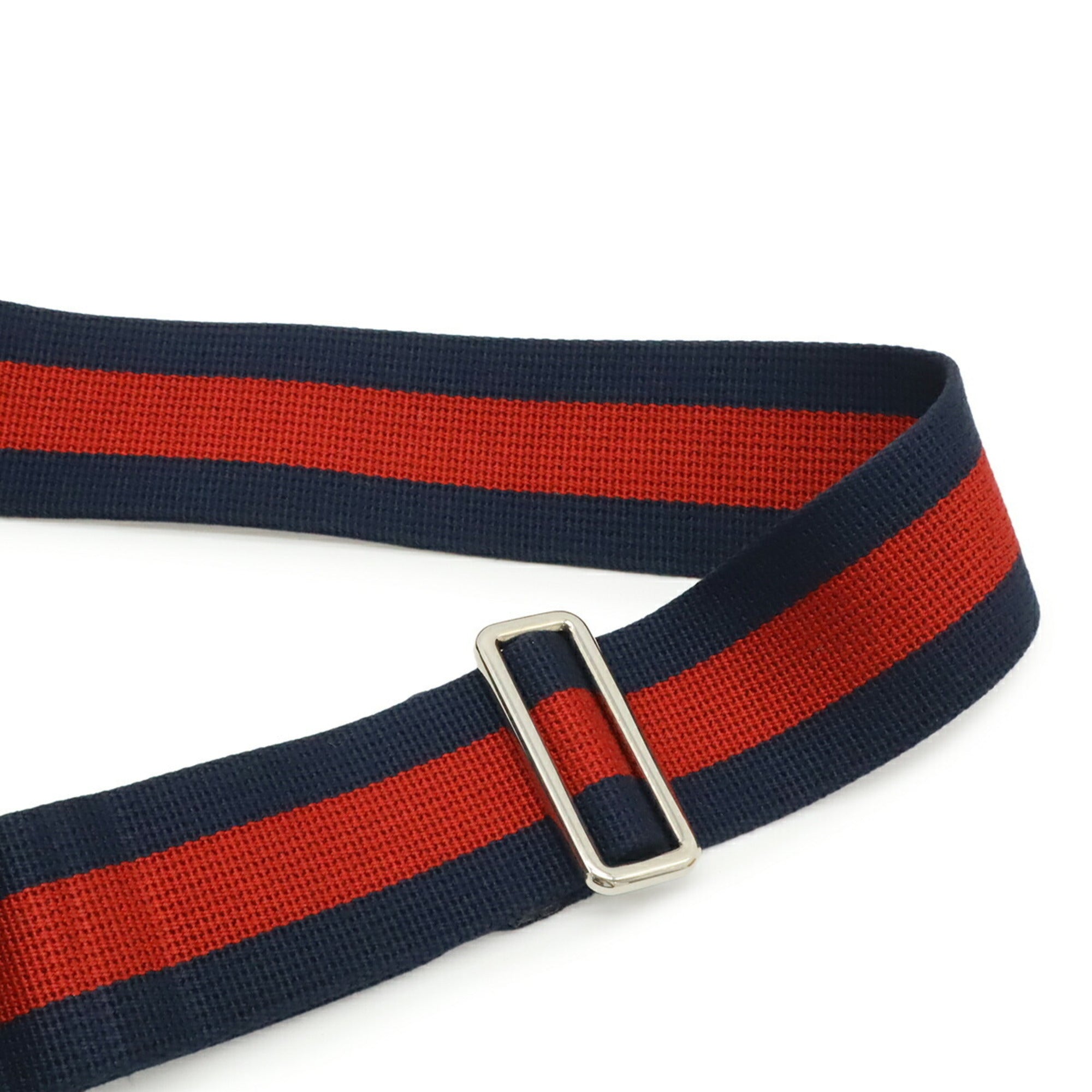 Gucci Black Gray Navy Red Color Gg Supreme Canvas Leather Shoulder Bag Sling Bag (Pre-Owned)