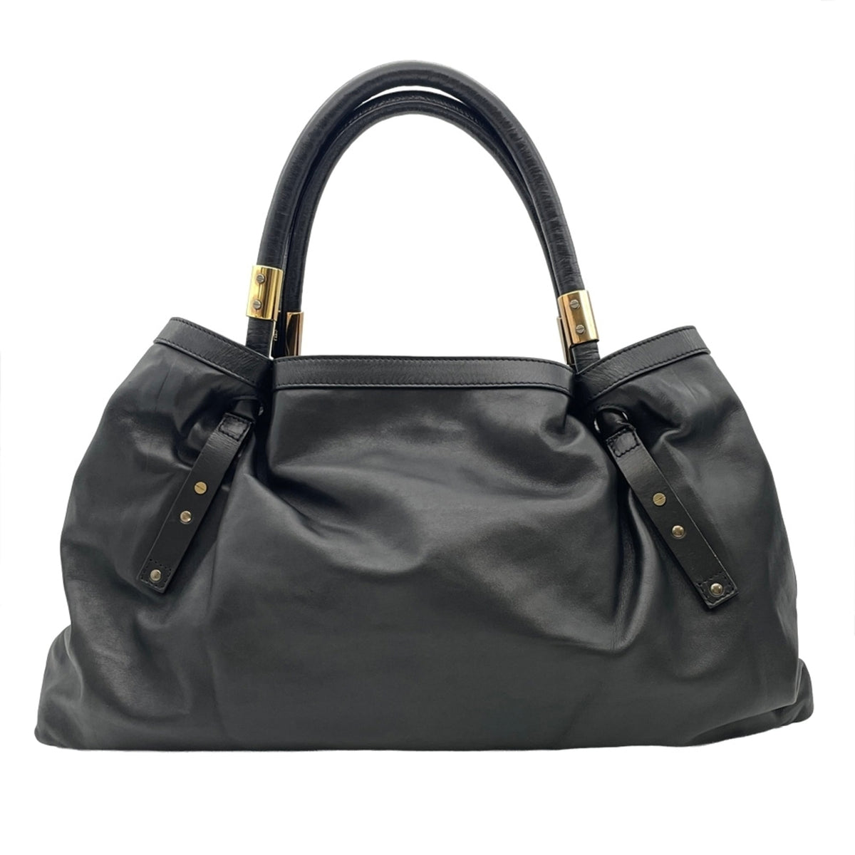Chloé Black Leather Tote Bag (Pre-Owned)