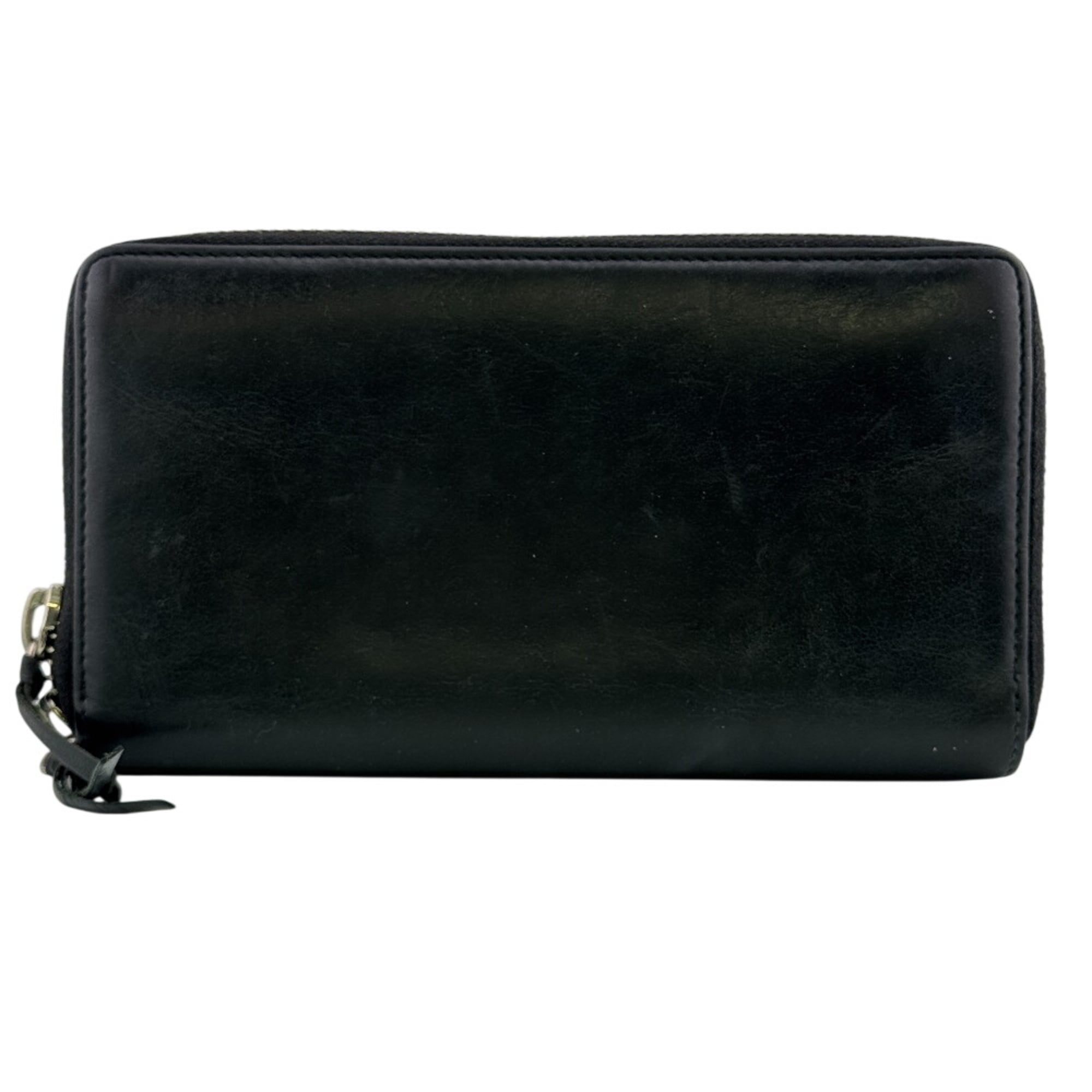 Balenciaga Black Leather Long Wallet (Bi-Fold) (Pre-Owned)