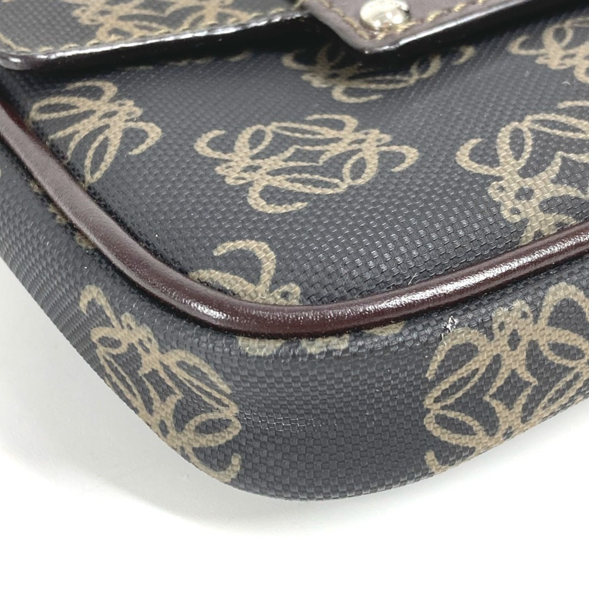 Loewe Brown Pvc Leather Pouch (Pre-Owned)