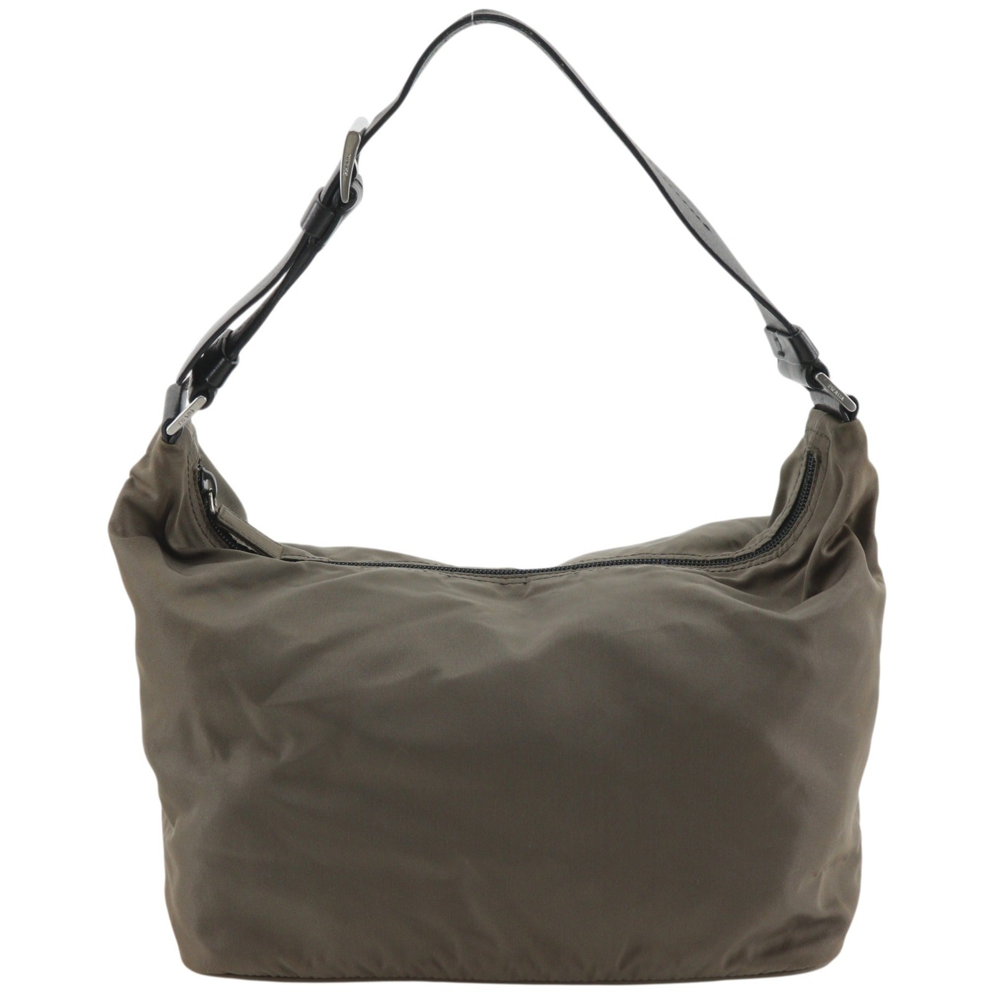 Prada Brown Nylon Shoulder Bag (Pre-Owned)