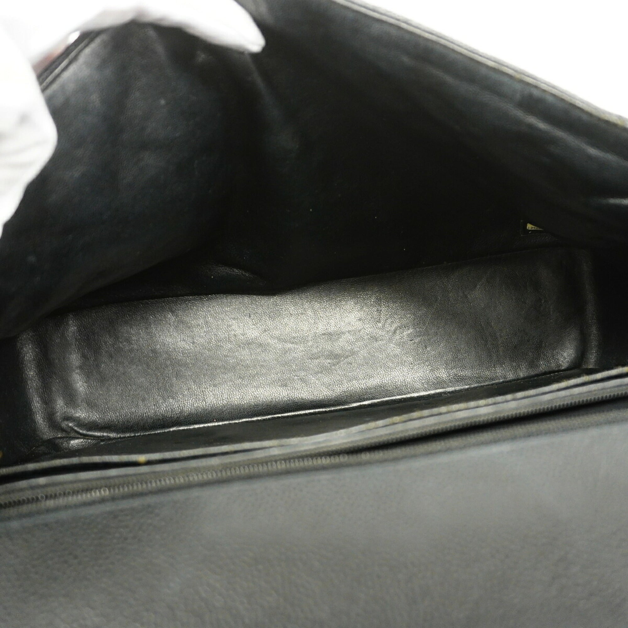 Chanel Brown Grained Calfskin Shoulder Bag (Pre-Owned)