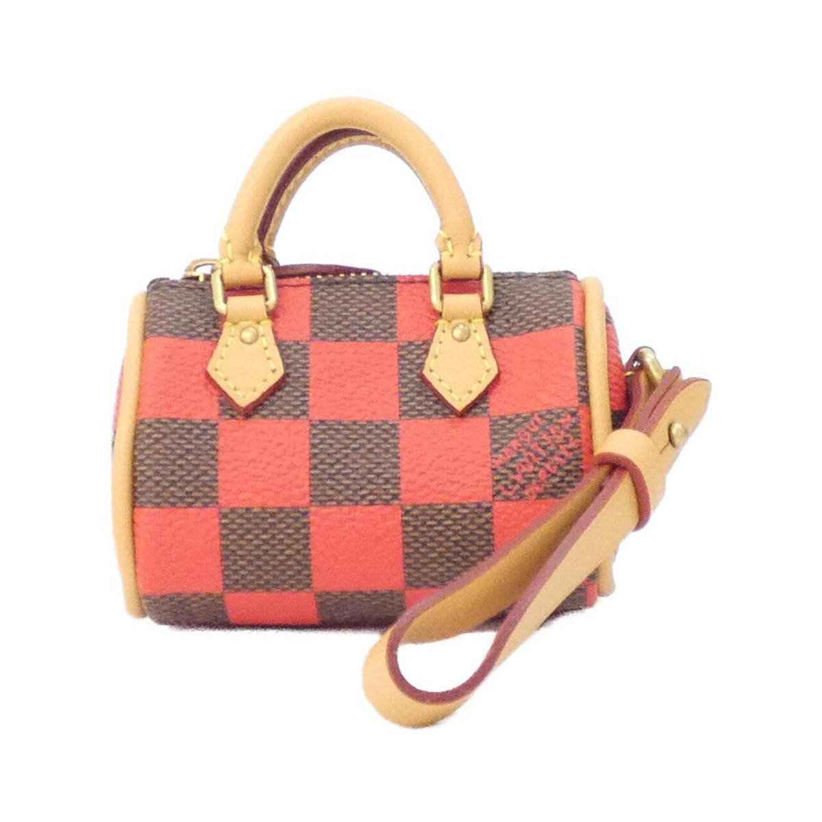 Louis Vuitton Ebene Rouge Coated Canvas Handbag Pouch (Pre-Owned)