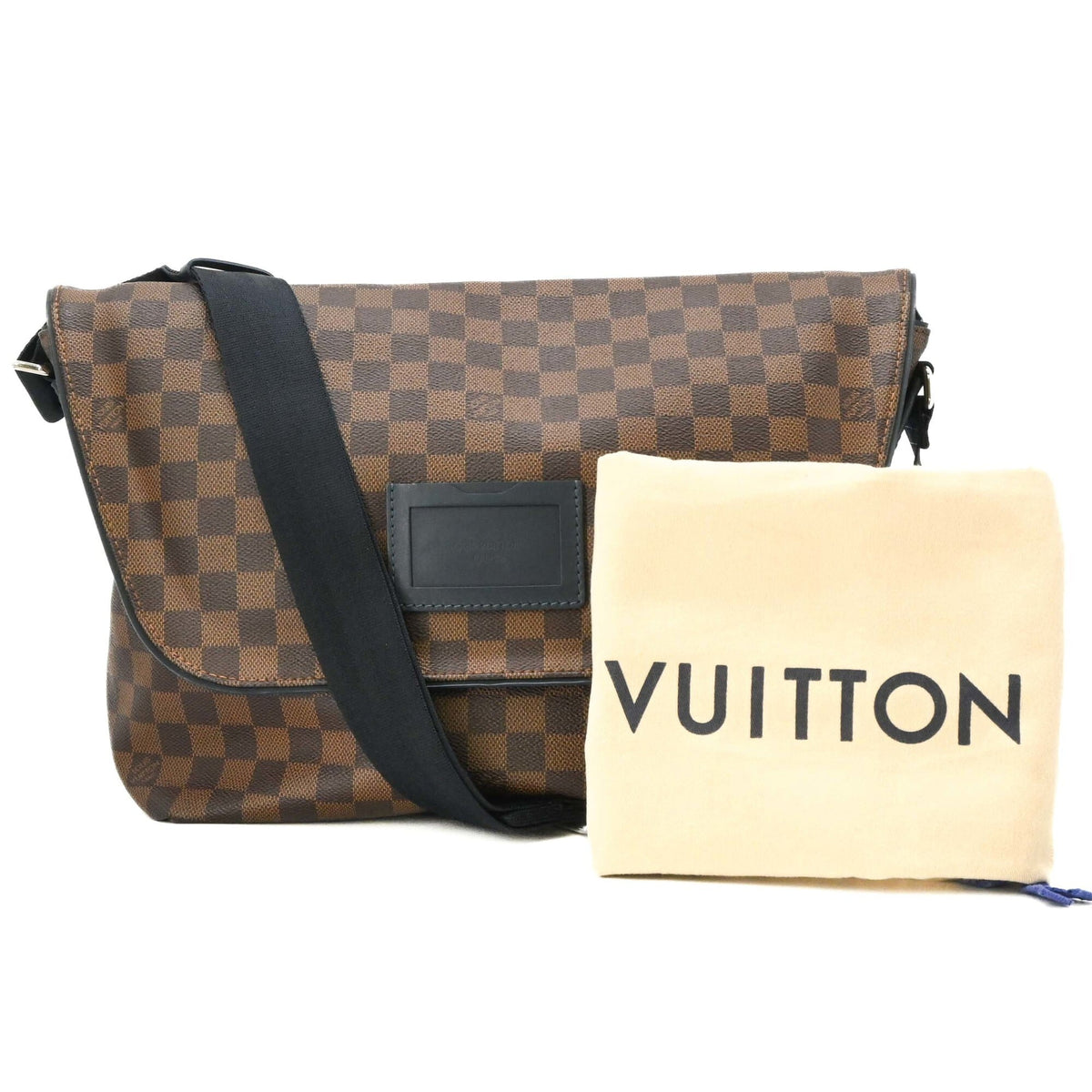 Louis Vuitton Brown Damier Graphite Shoulder Bag (Pre-Owned)