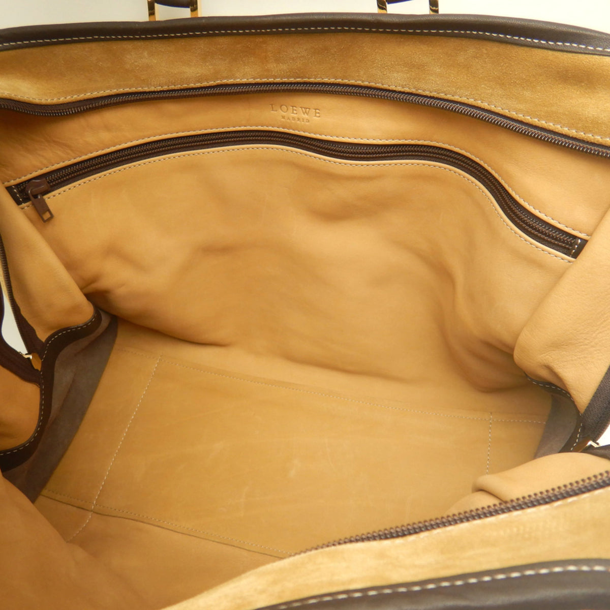 Loewe Brown Suede Leather Handbag (Pre-Owned)