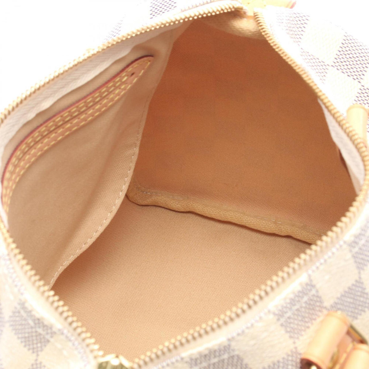 Louis Vuitton Damier Azur White Damier Azur Leather Handbag (Pre-Owned)
