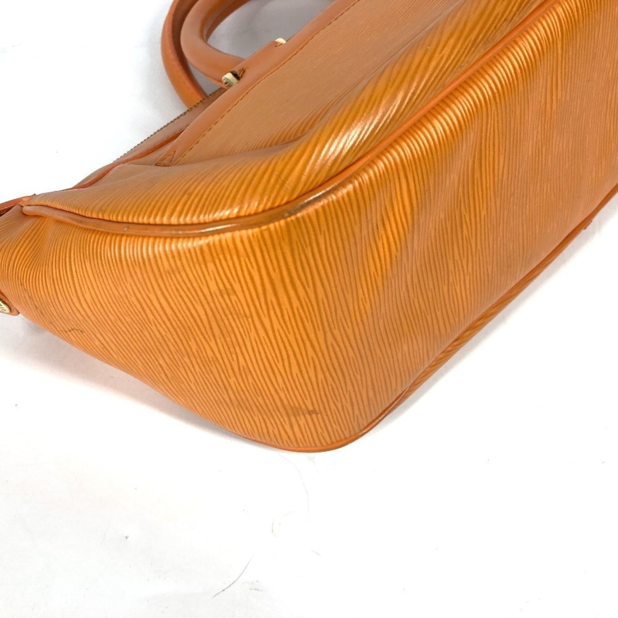 Louis Vuitton Orange Epi Leather Handbag Tote Bag (Pre-Owned)