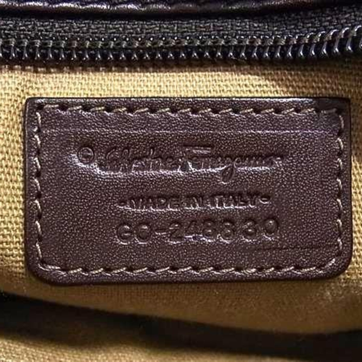 Salvatore Ferragamo Brown Leather Shoulder Bag (Pre-Owned)