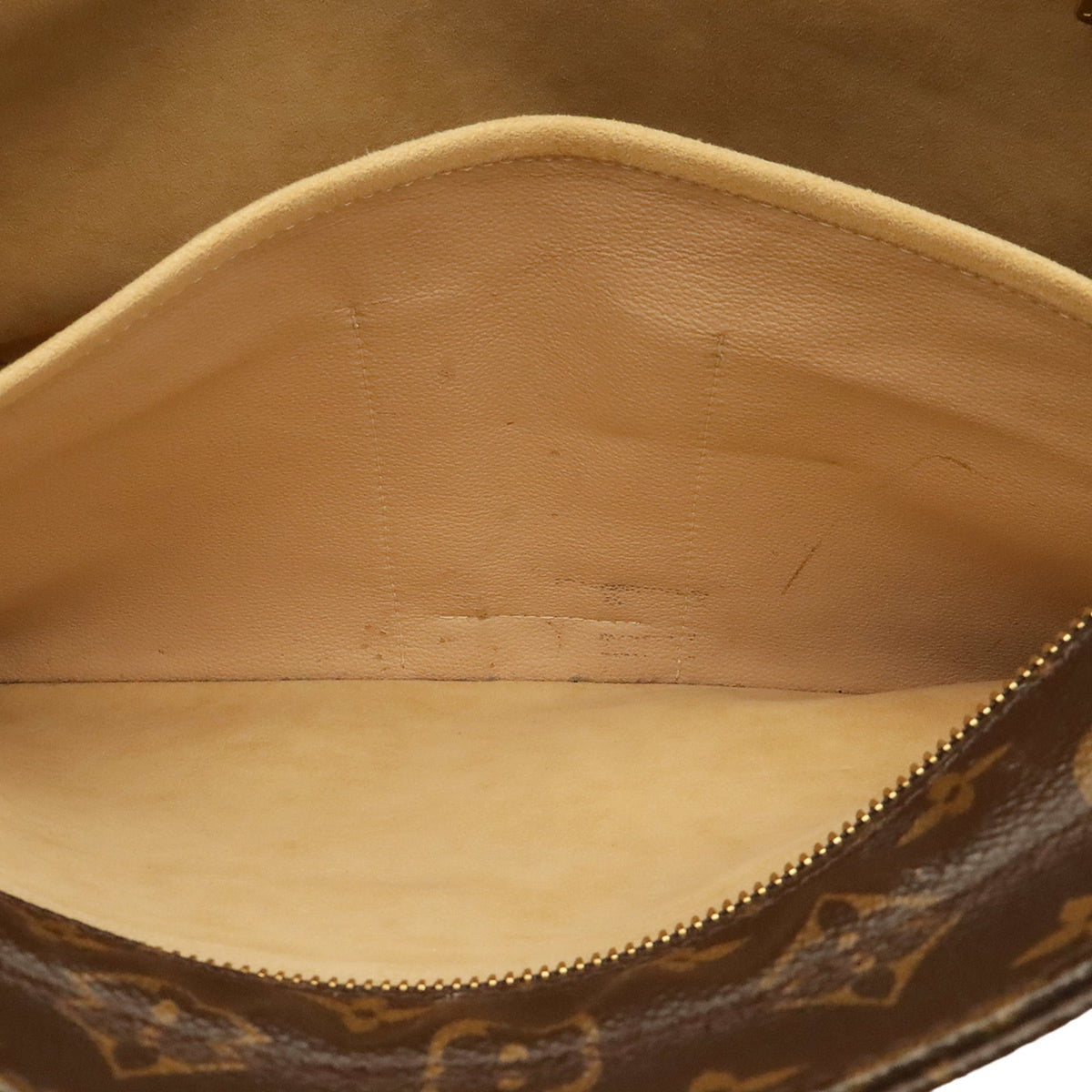 Louis Vuitton Brown Monogram Canvas Pvc Coated Canvas Shoulder Bag Tote Bag (Pre-Owned)