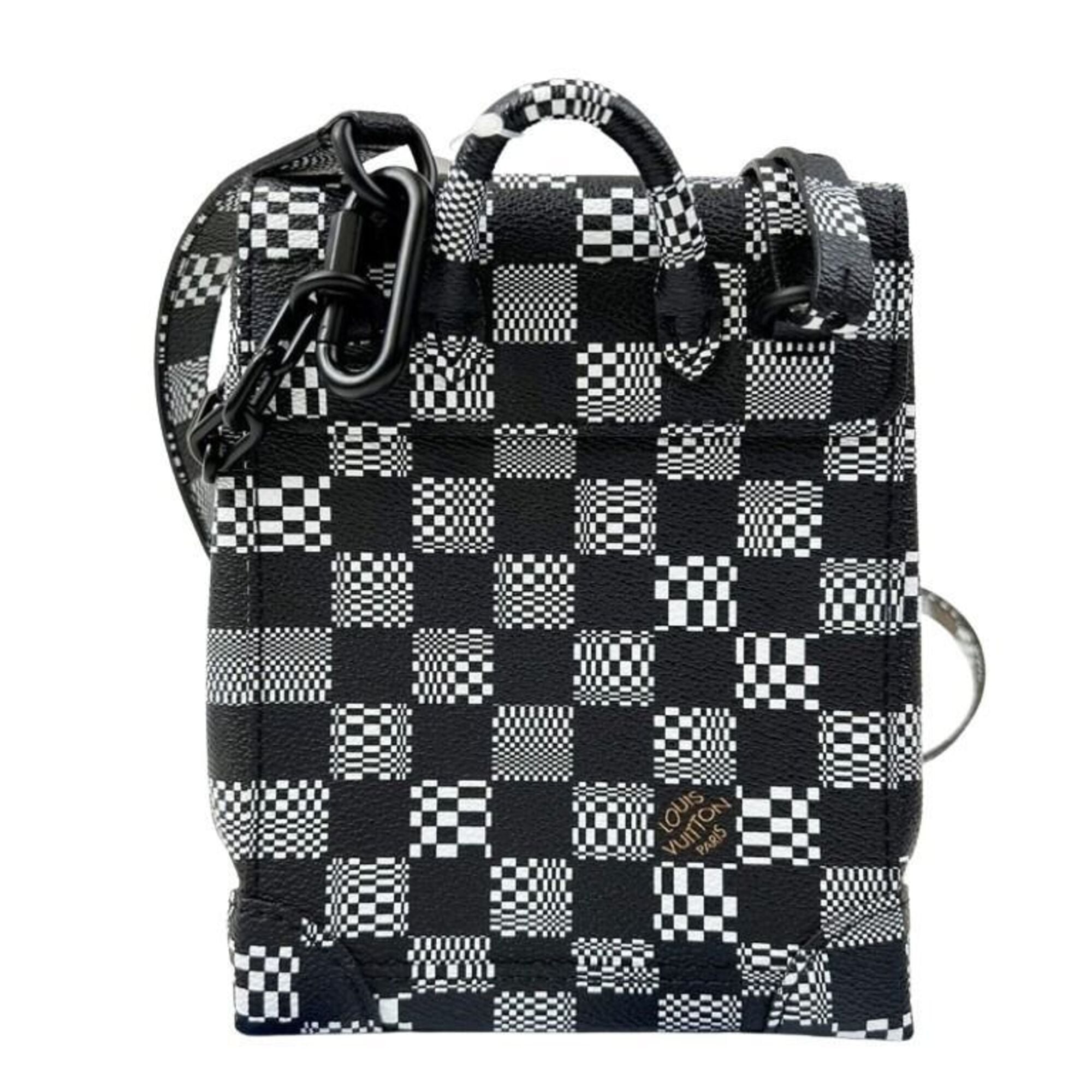 Louis Vuitton Black White Shoulder Bag (Pre-Owned)