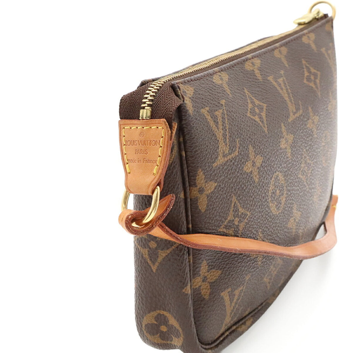 Louis Vuitton Brown Monogram Canvas Pvc Coated Canvas Handbag Pochette Pouch (Pre-Owned)