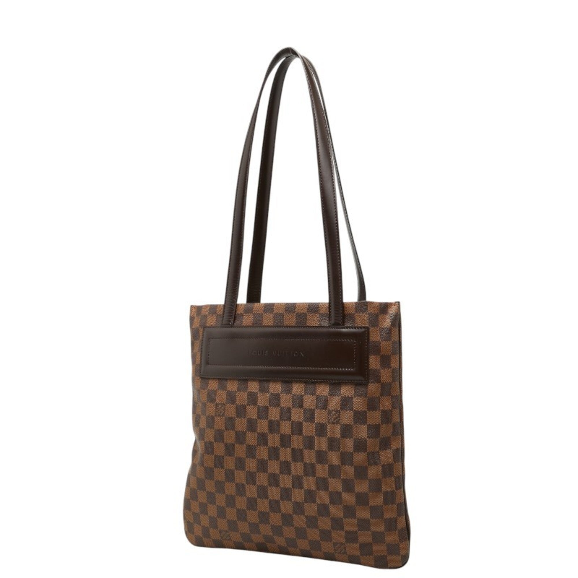 Louis Vuitton Brown Pvc Leather Tote Bag (Pre-Owned)