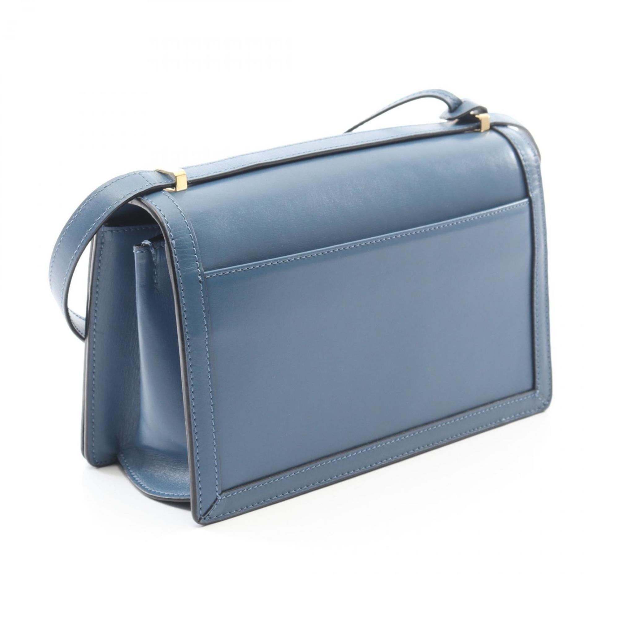 Loewe Blue Leather Shoulder Bag (Pre-Owned)