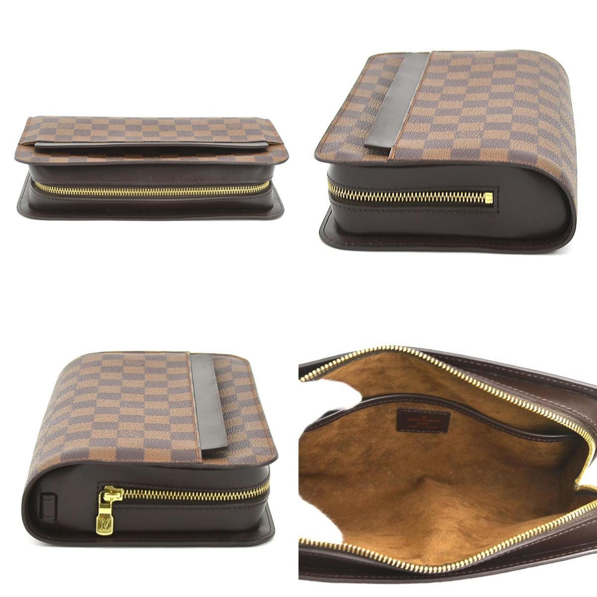 Louis Vuitton Damier Canvas Ebene Galle Damier Canvas Clutch Bag (Pre-Owned)