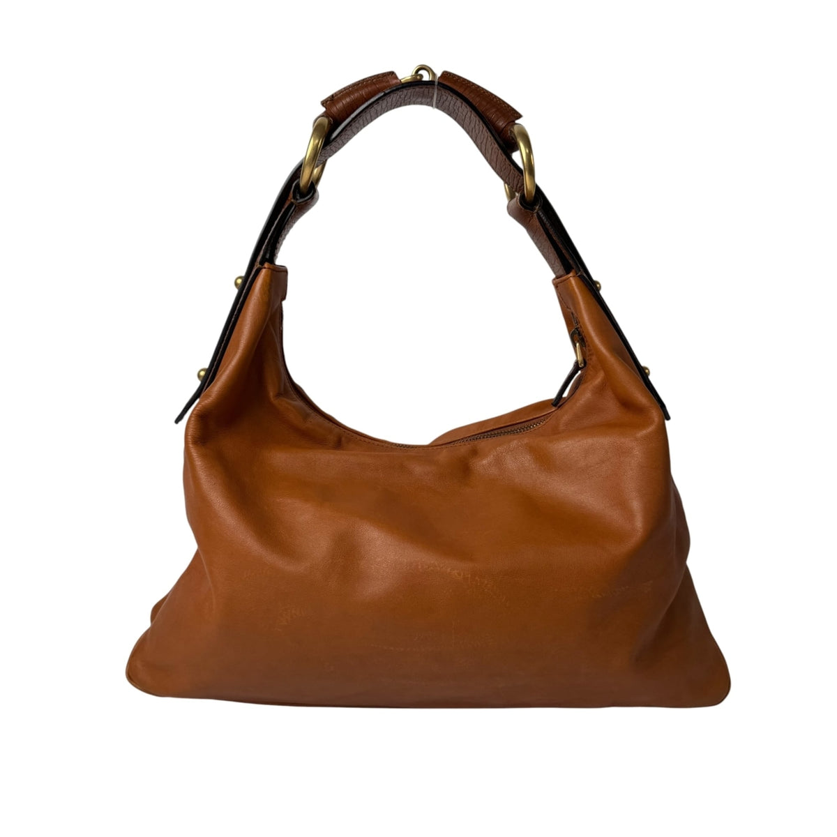 Gucci Camel Leather Shoulder Bag (Pre-Owned)