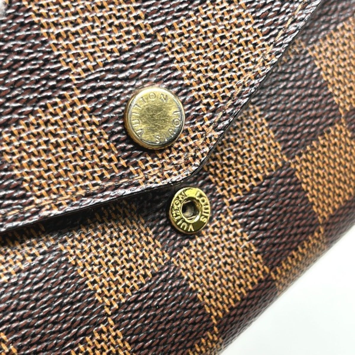 Louis Vuitton Ebene Damier Canvas Long Wallet (Bi-Fold) (Pre-Owned)