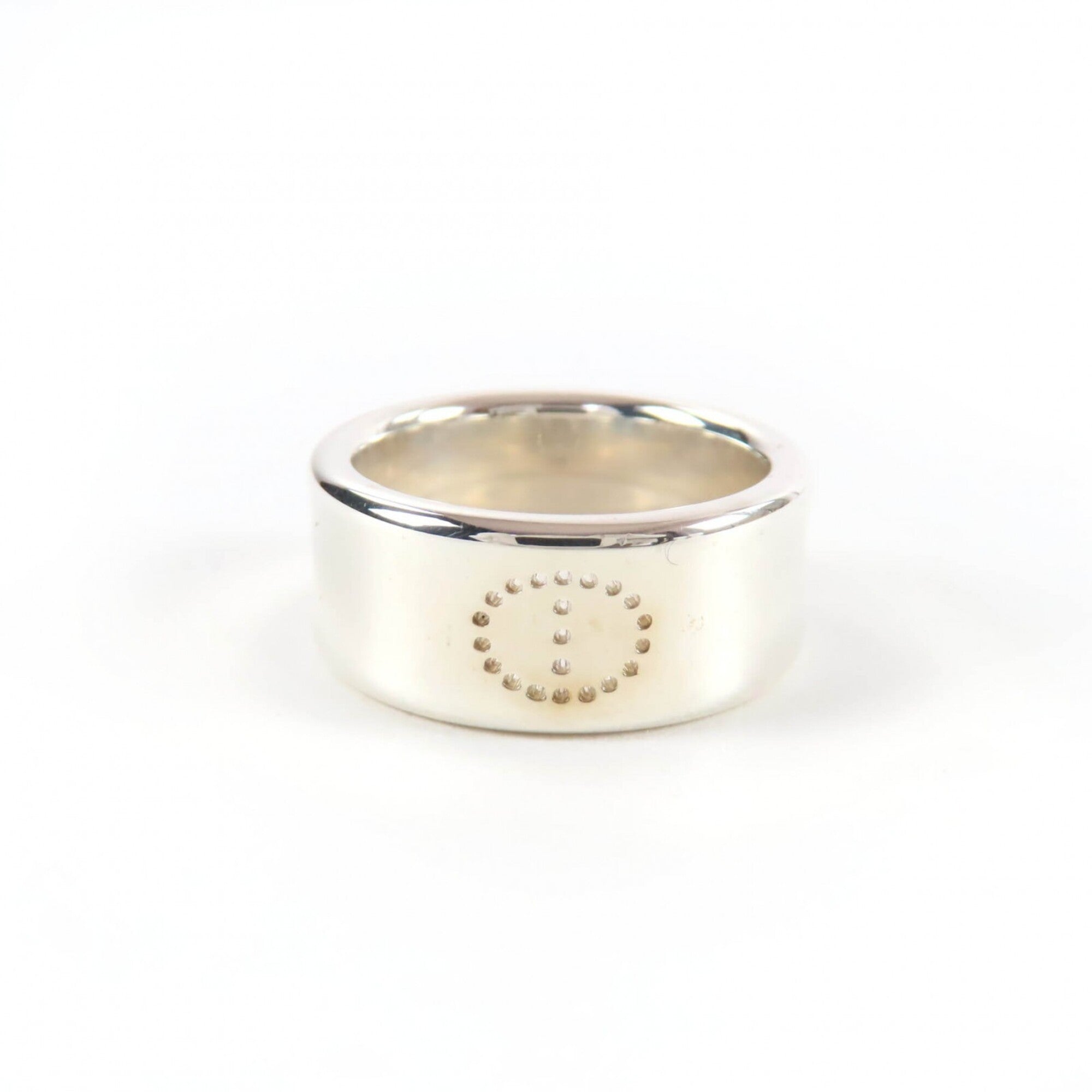 Hermes Silver 925 Band Ring (Pre-Owned)