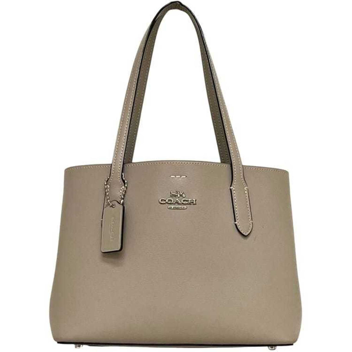 Coach Gray Leather Tote Bag (Pre-Owned)