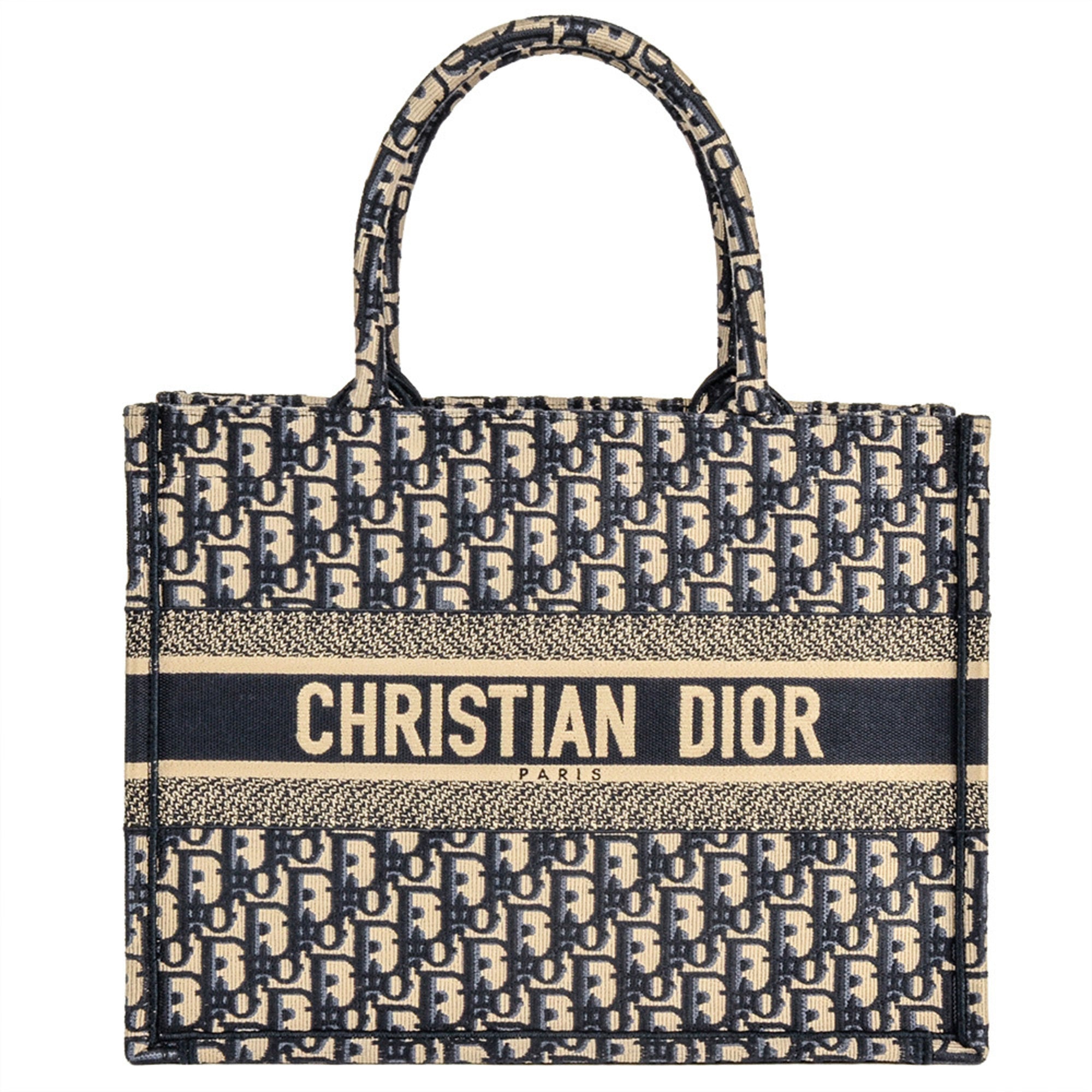 Christian Dior Navy Canvas Tote Bag (Pre-Owned)