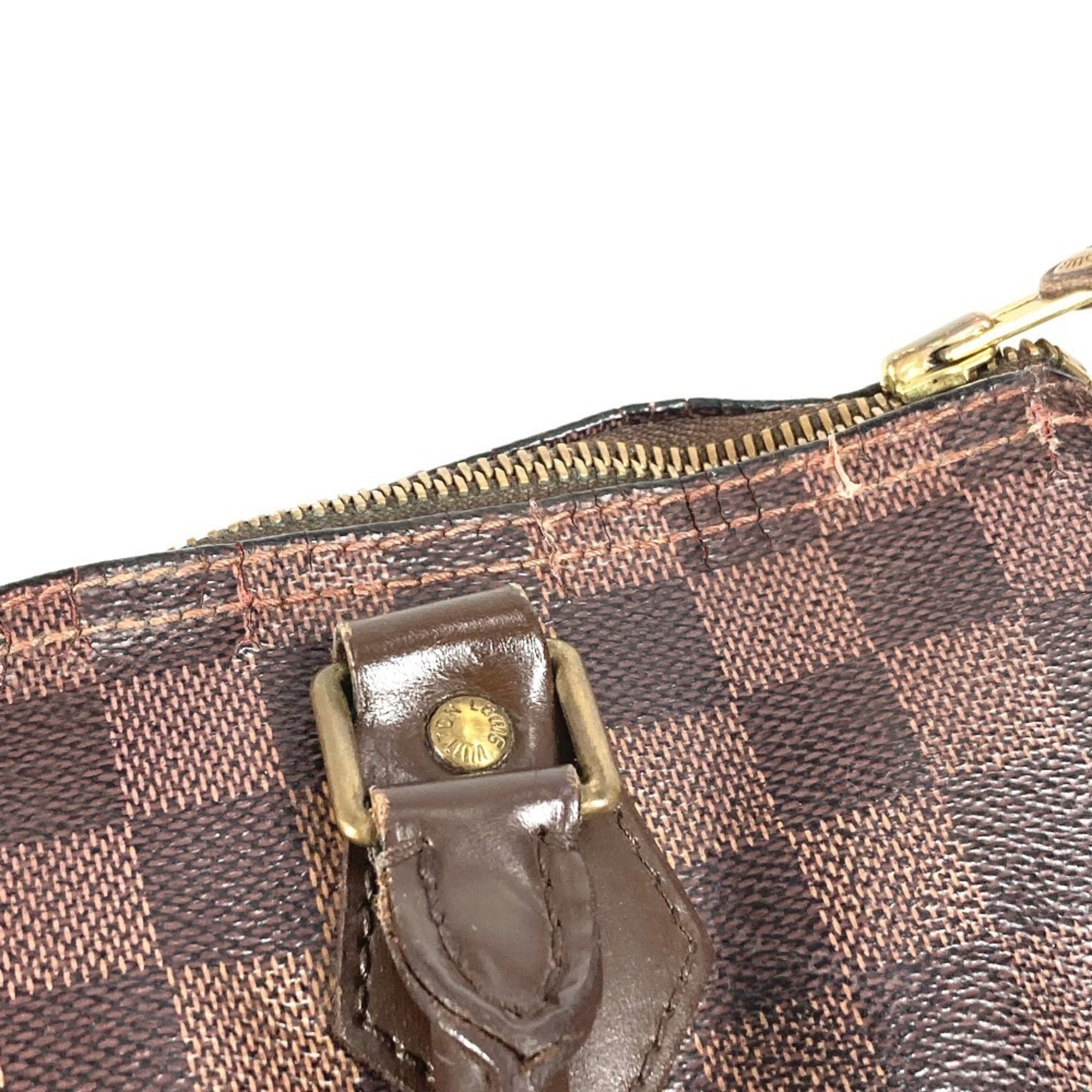 Louis Vuitton Brown Damier Canvas Boston Bag Handbag (Pre-Owned)