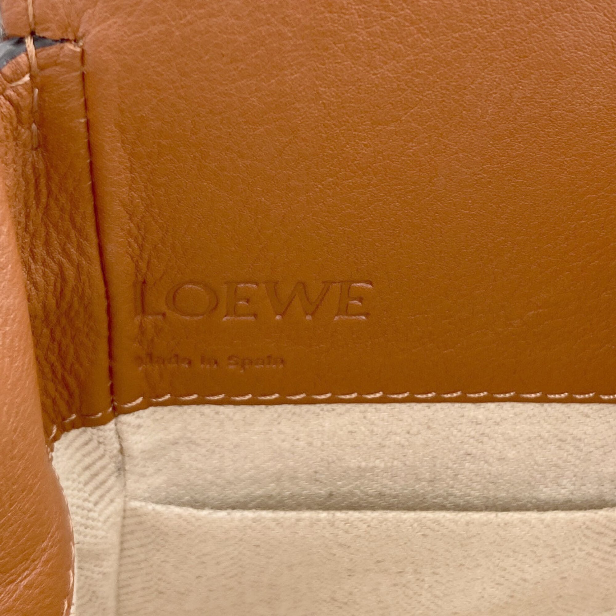 Loewe Brown Canvas Handbag (Pre-Owned)